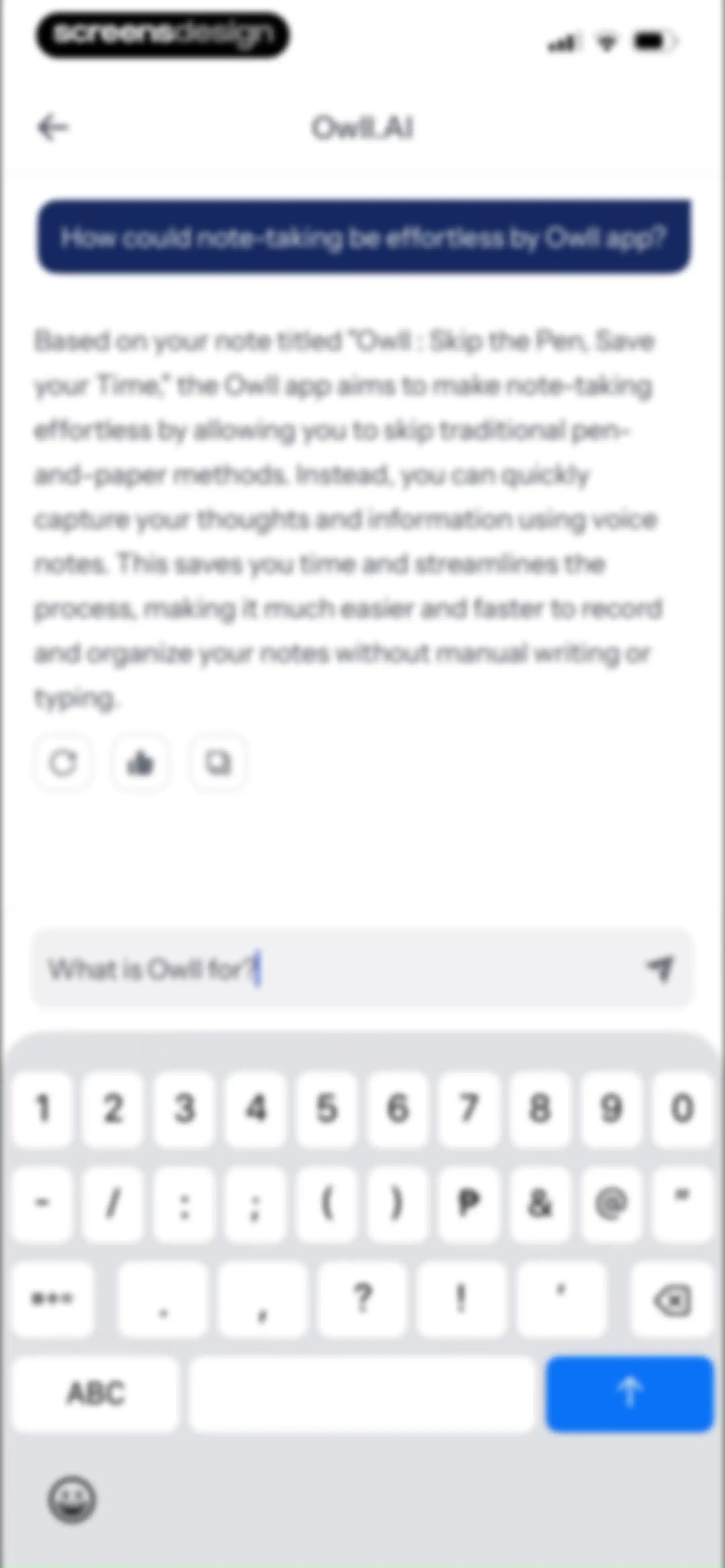 Owll:AI Note Taker & Assistant screen 97