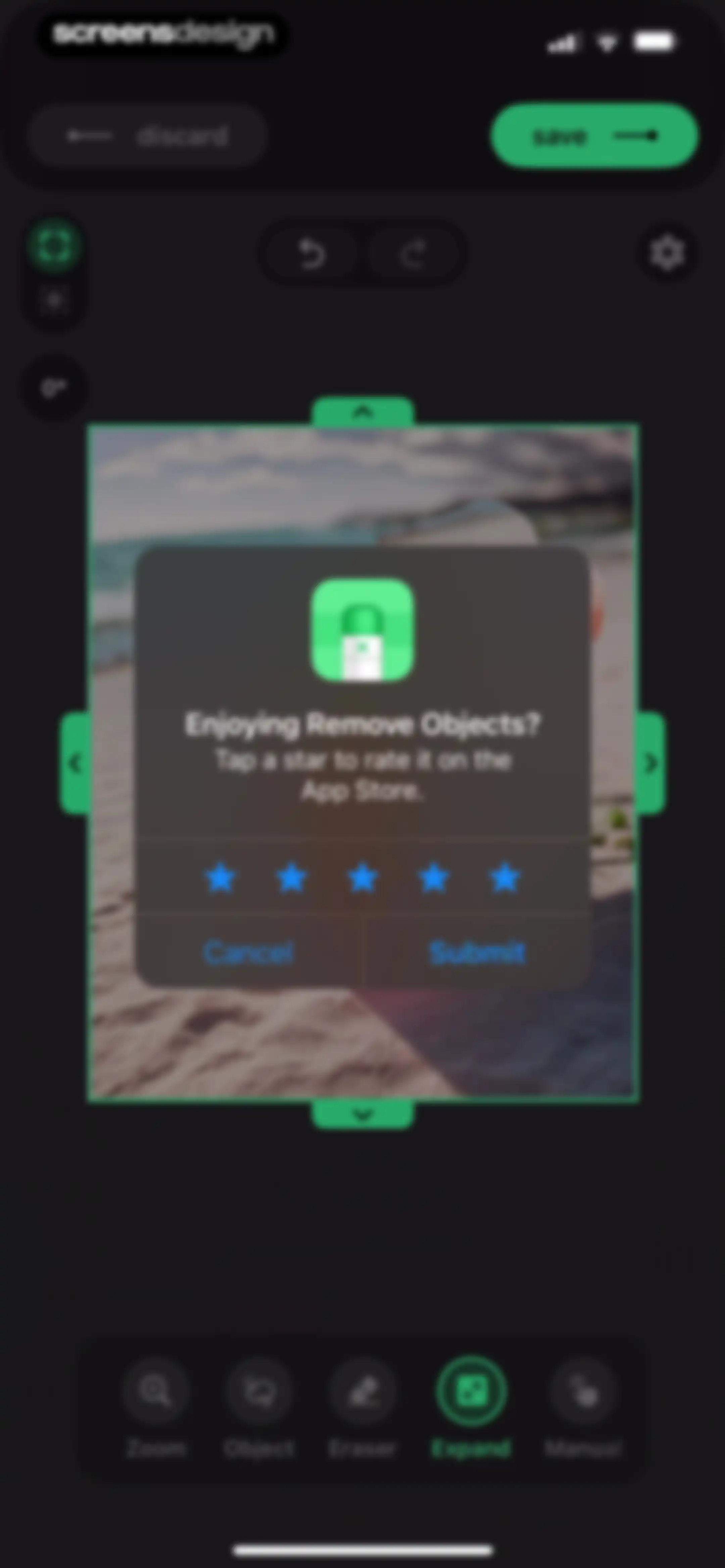Remove Objects screen 47
