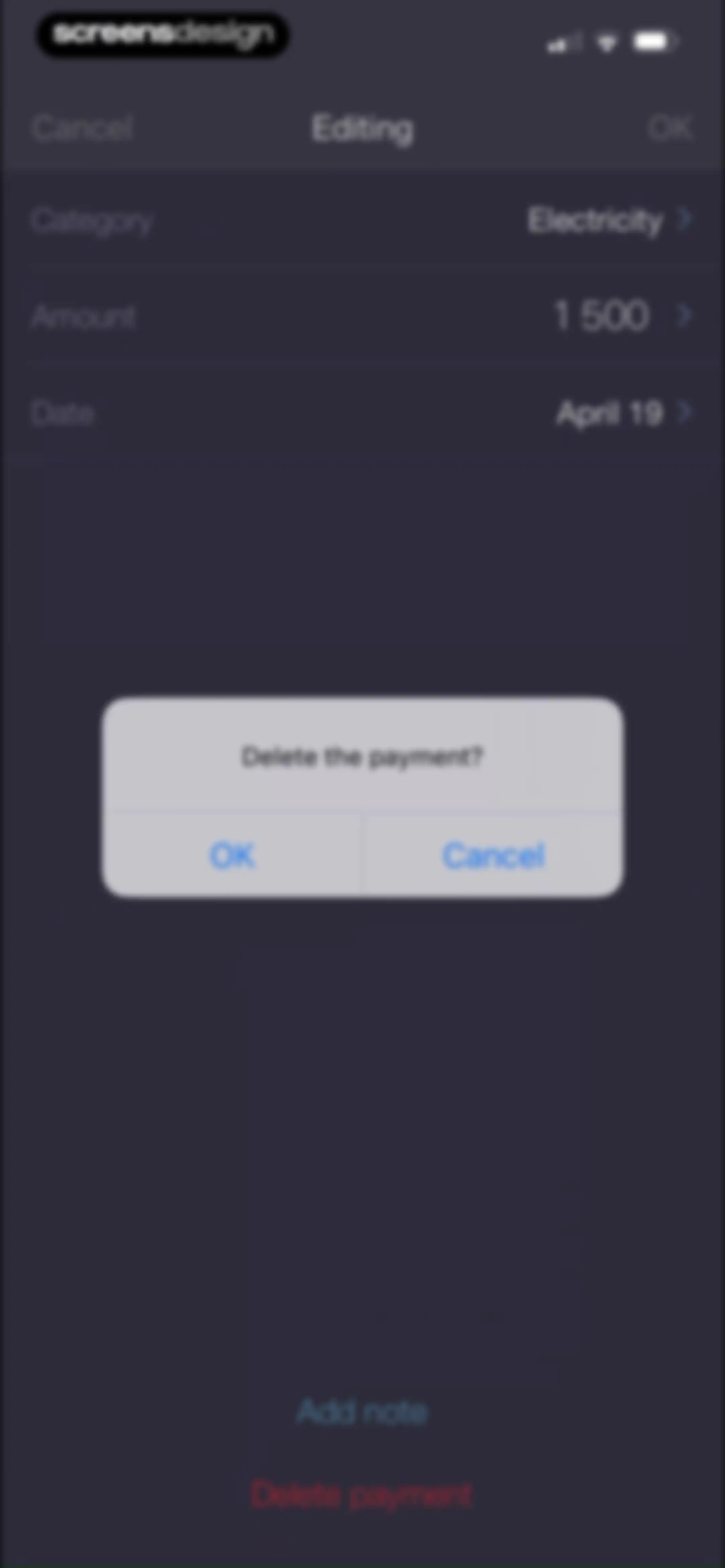 Expenses OK - expenses tracker screen 14