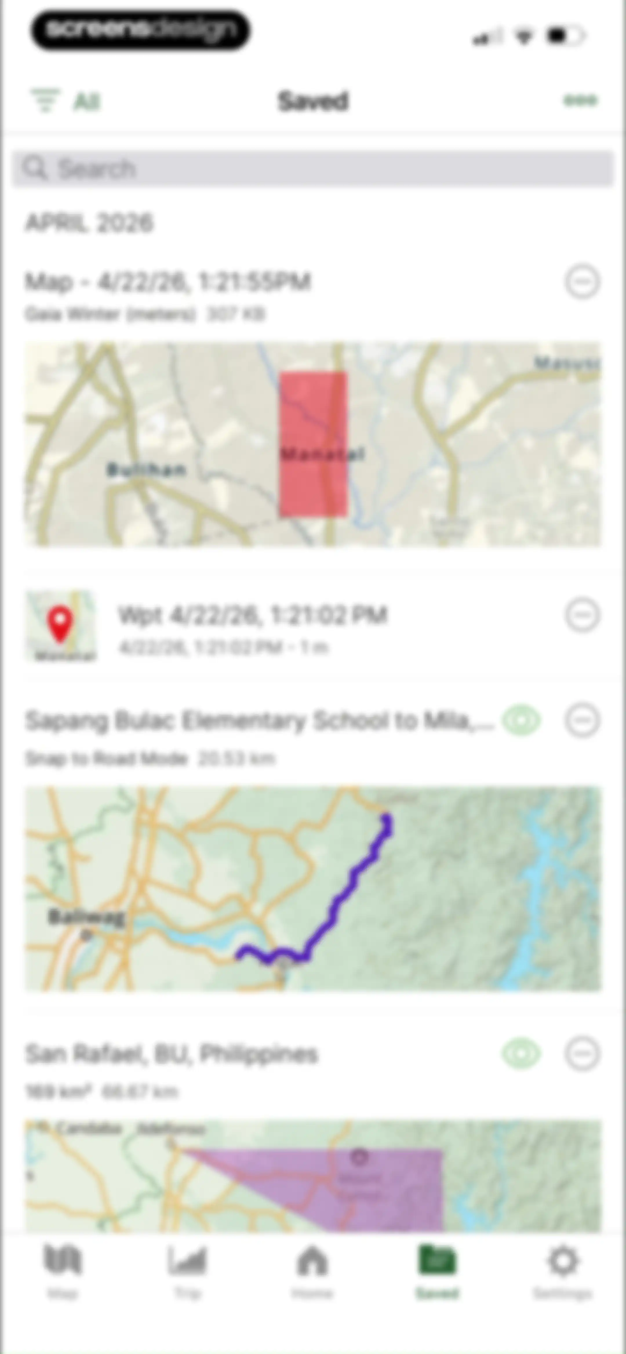 Gaia GPS: Mobile Trail Maps screen 102