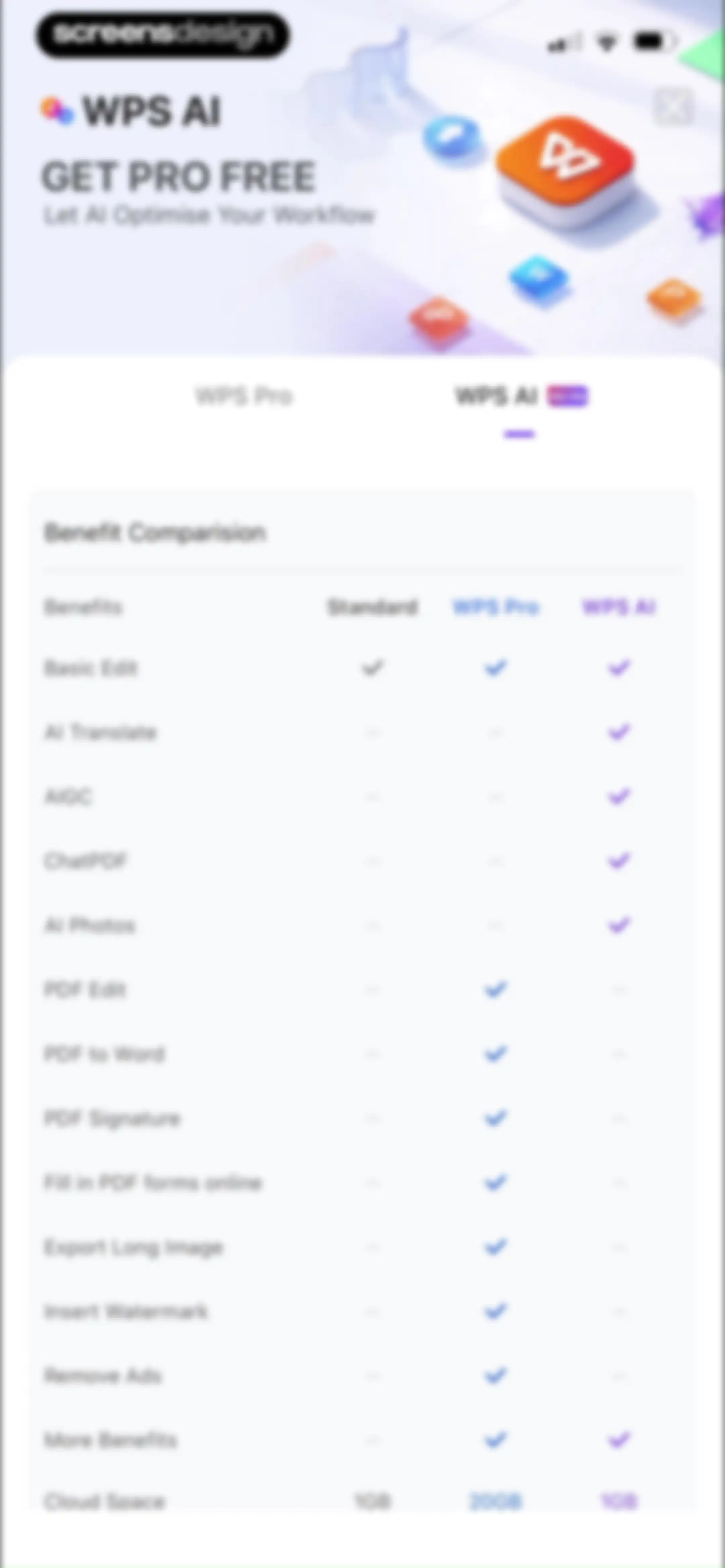 WPS Office-AI Doc, PDF, Sheet screen 201
