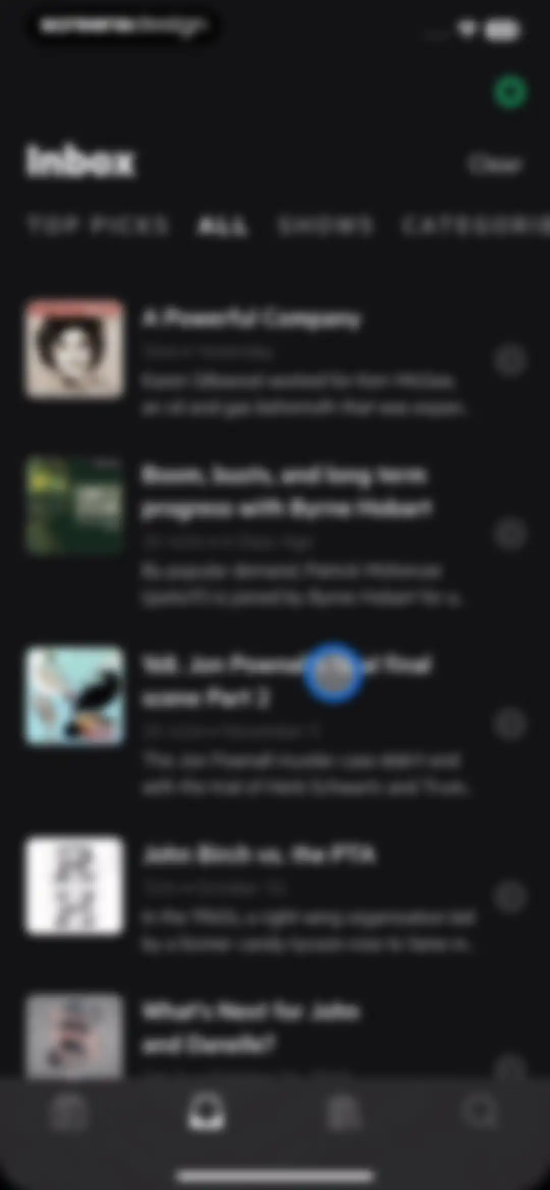 Castro: Podcast App & Player screen 82