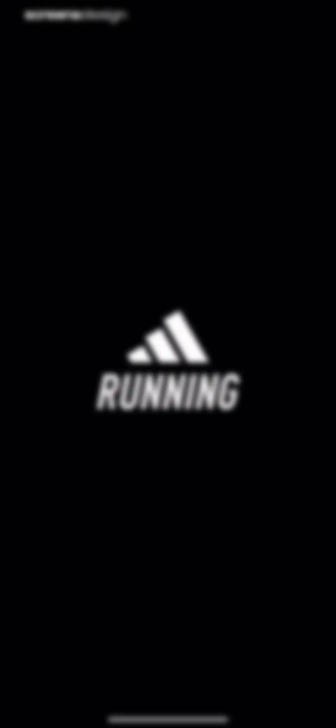 adidas Running: Run tracker screen 1