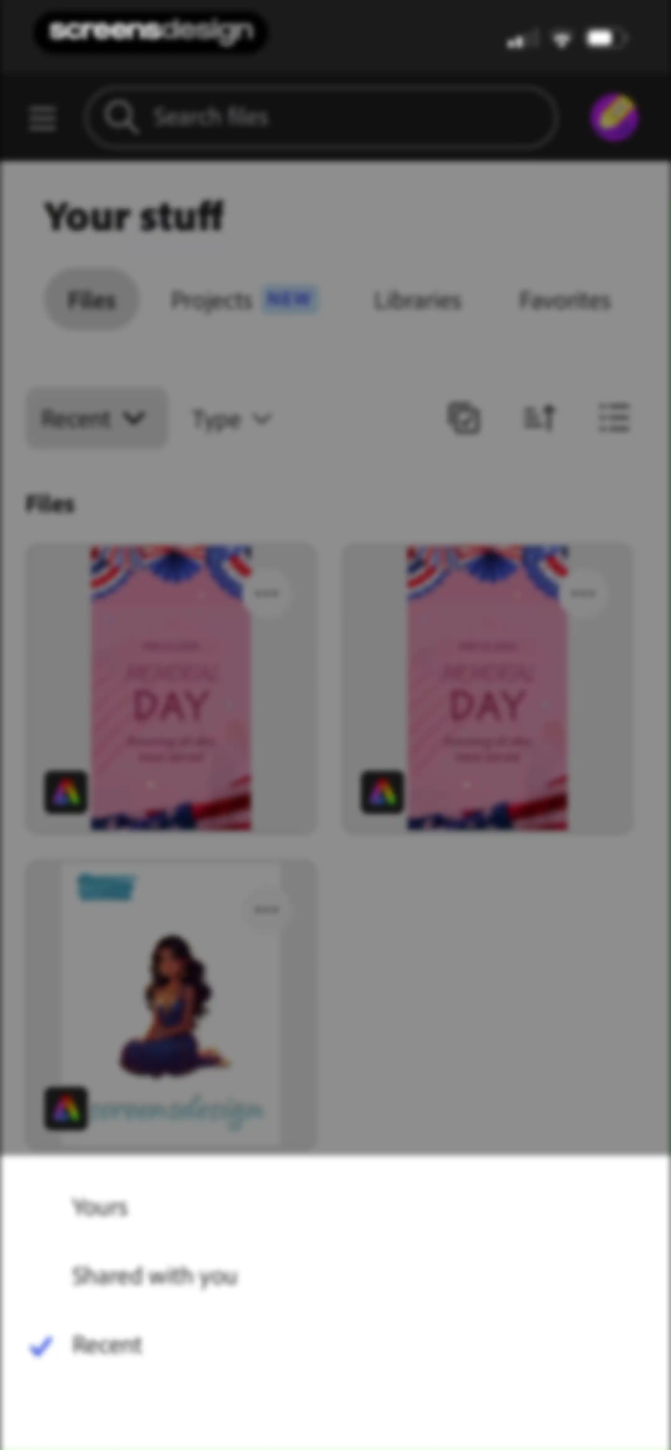 Adobe Express: Create Anything screen 108