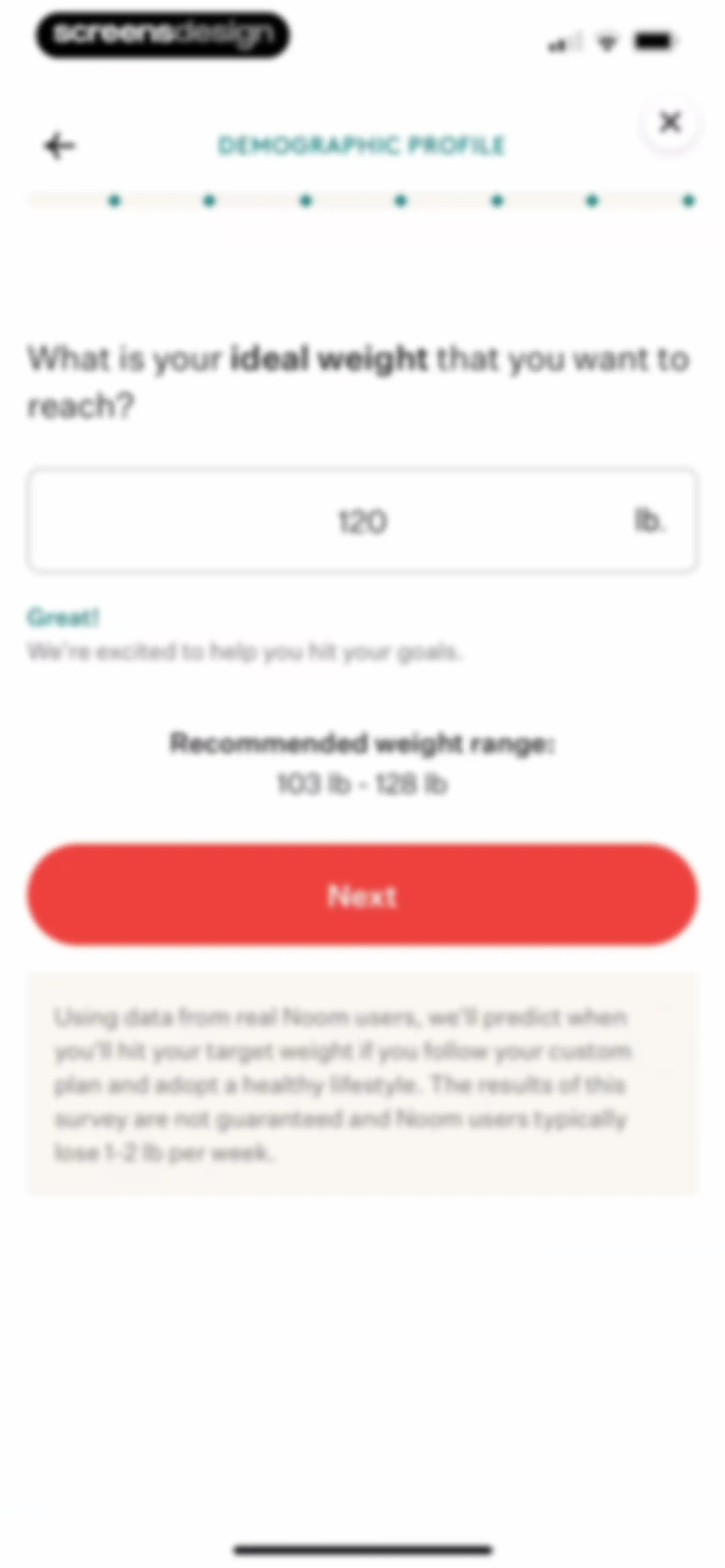 Noom Weight Loss, Food Tracker screen 20