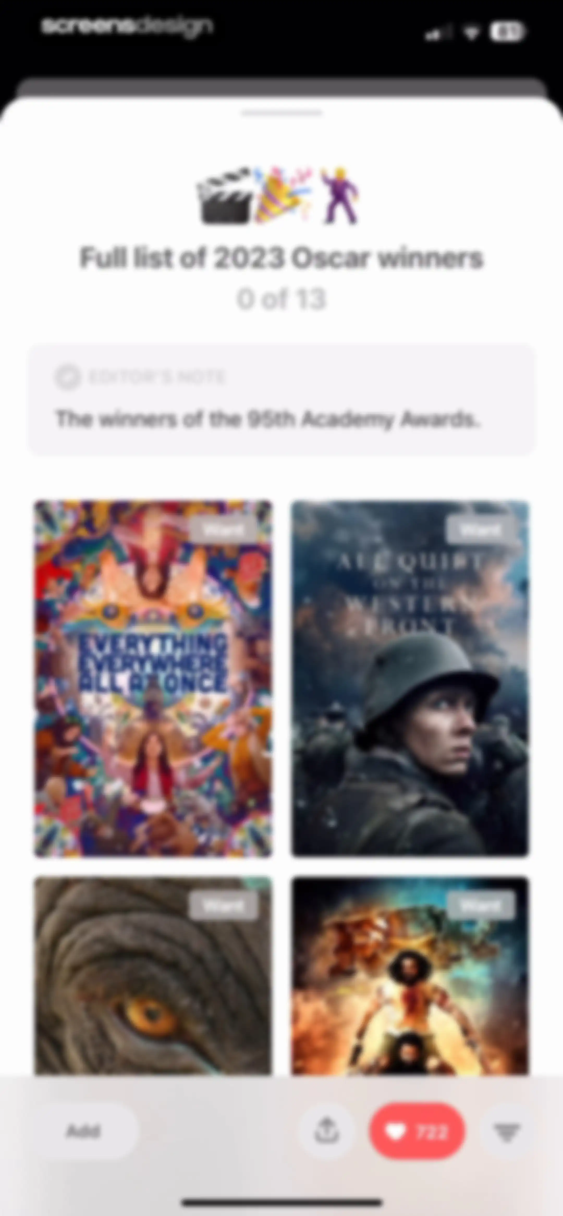 Must for Movies & TV screen 43