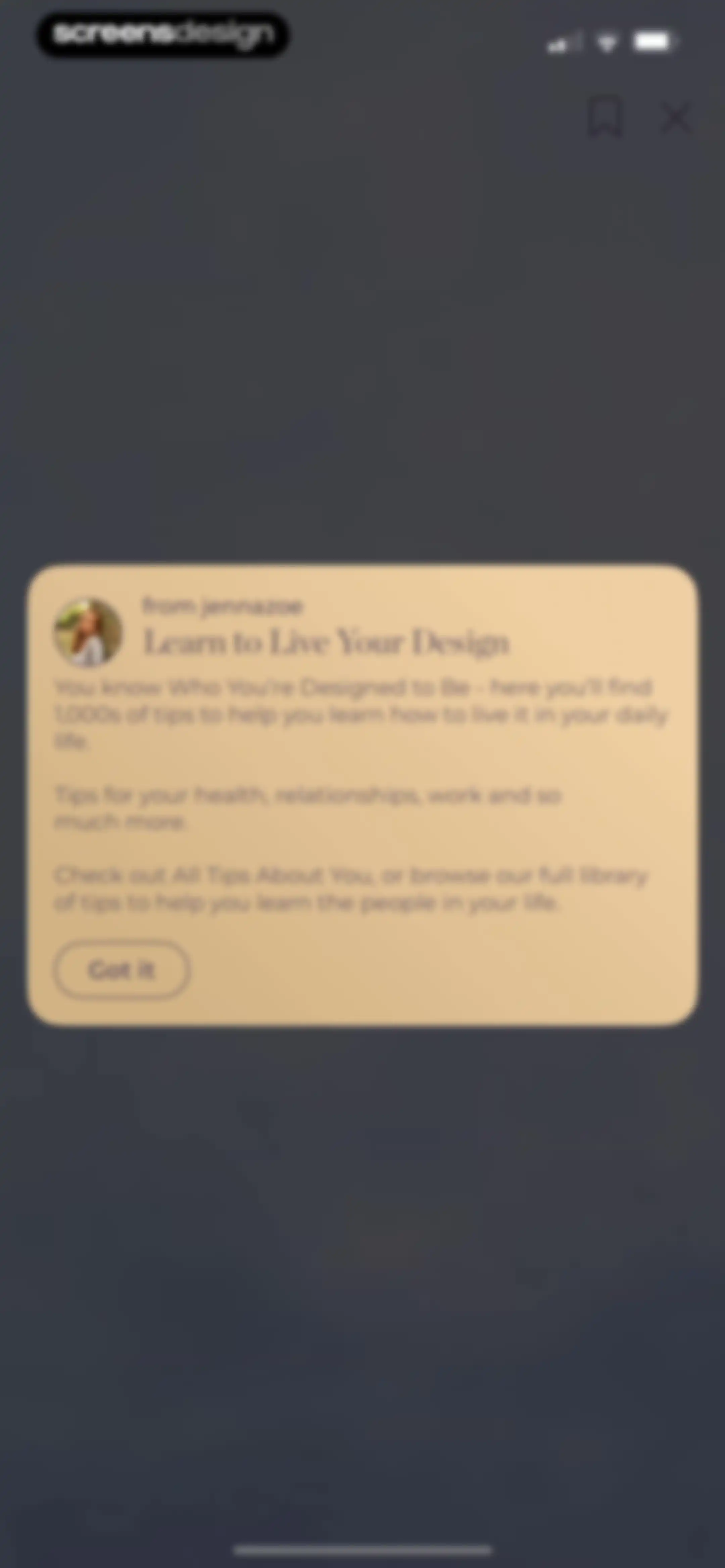 Align: The Human Design App screen 24