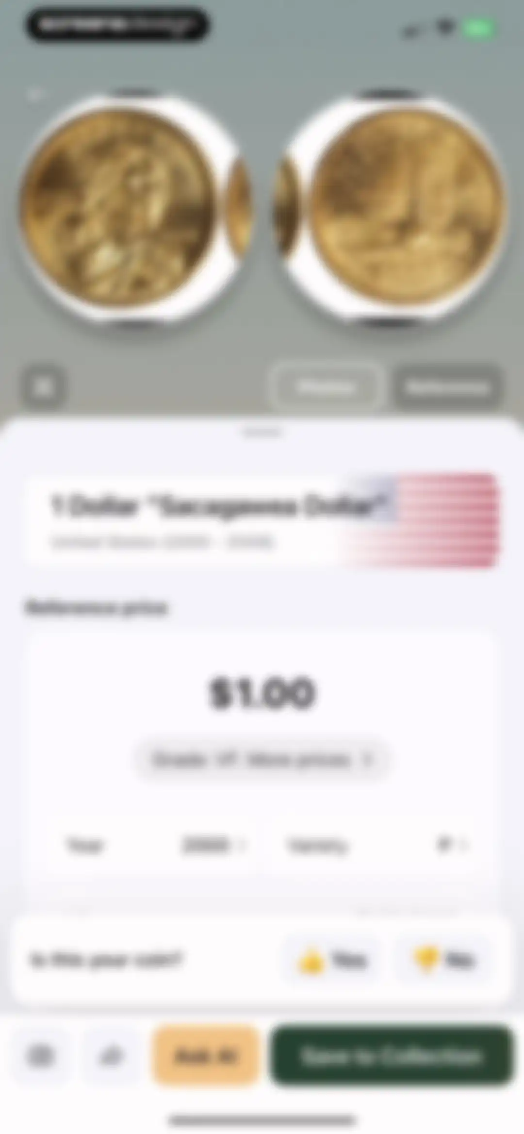 Coin Identifier - CoinCheck screen 20