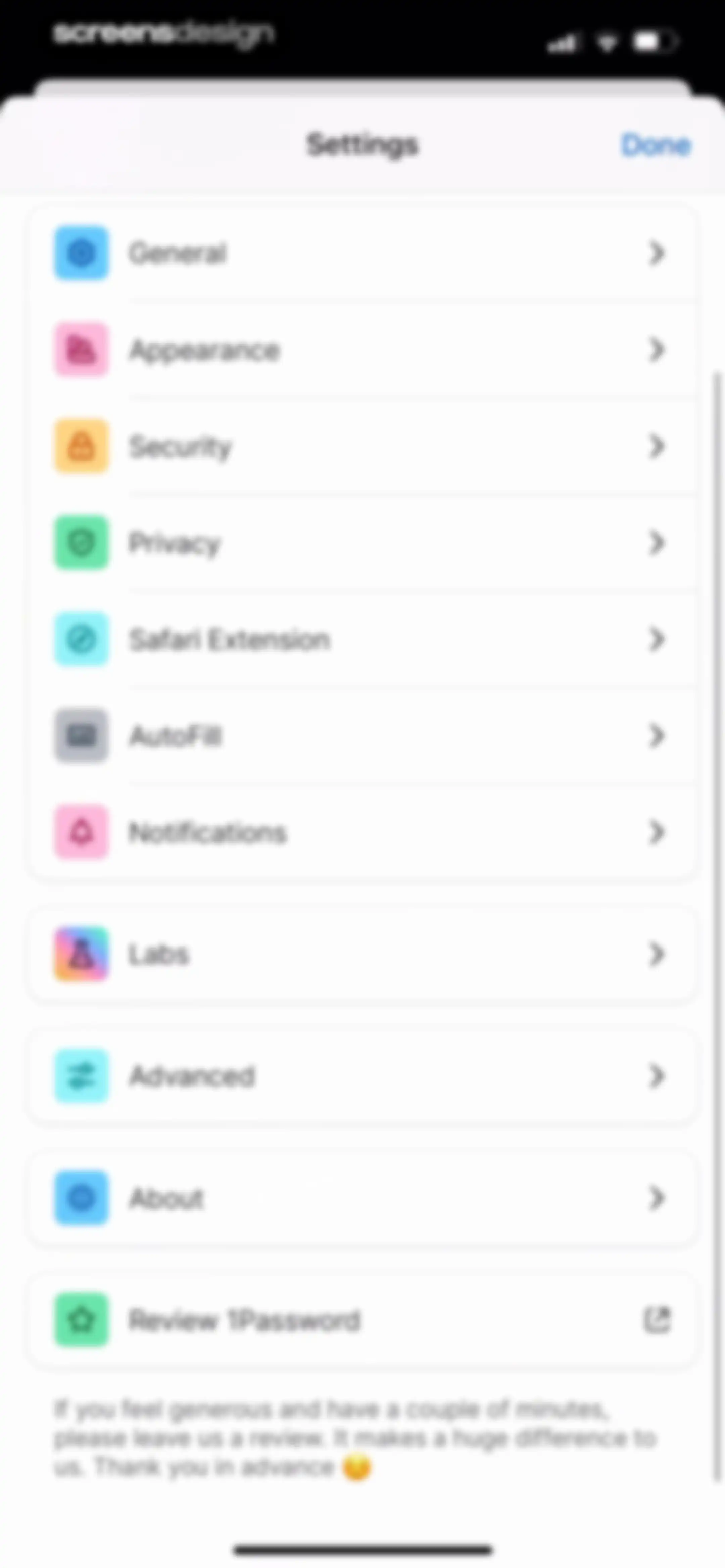 1Password: Password Manager screen 163