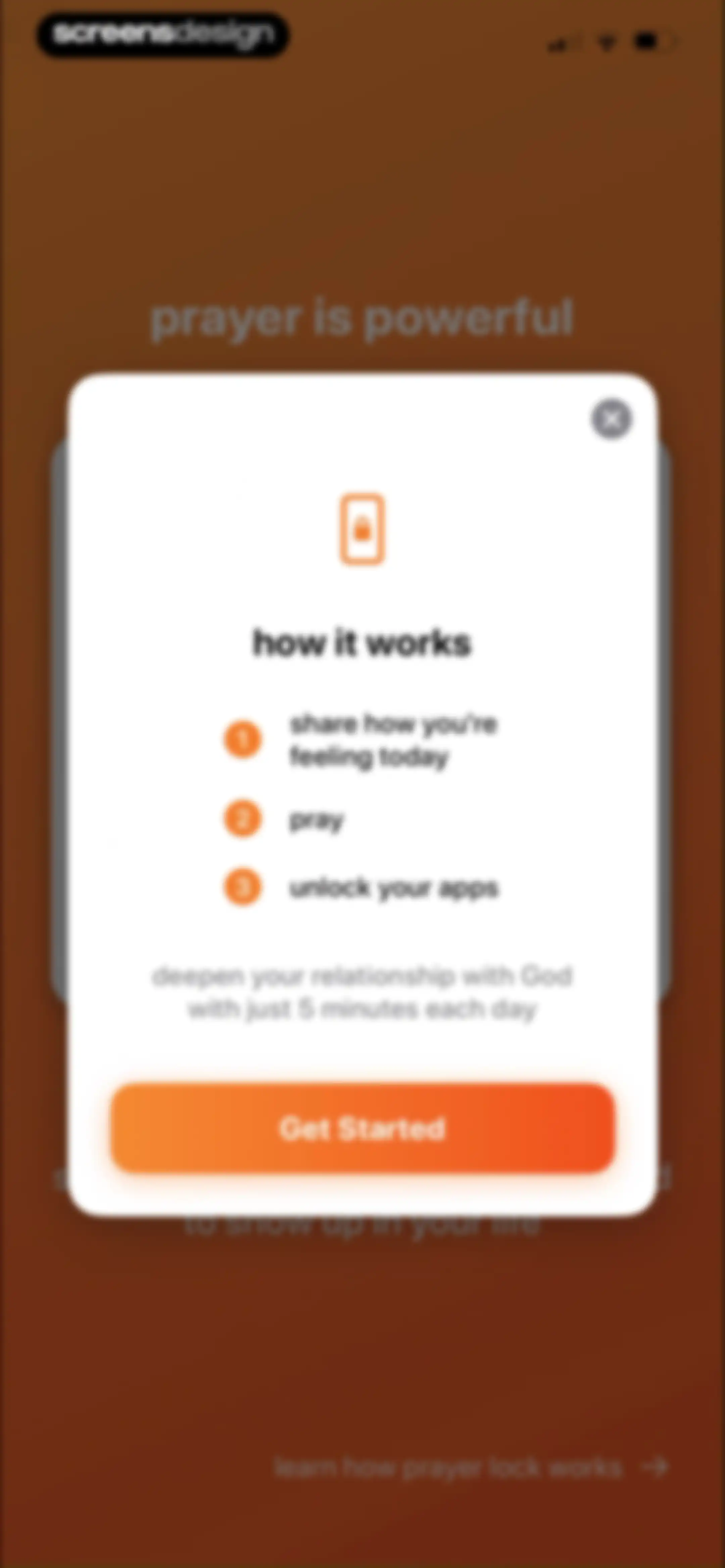 prayer lock: christian focus screen 24