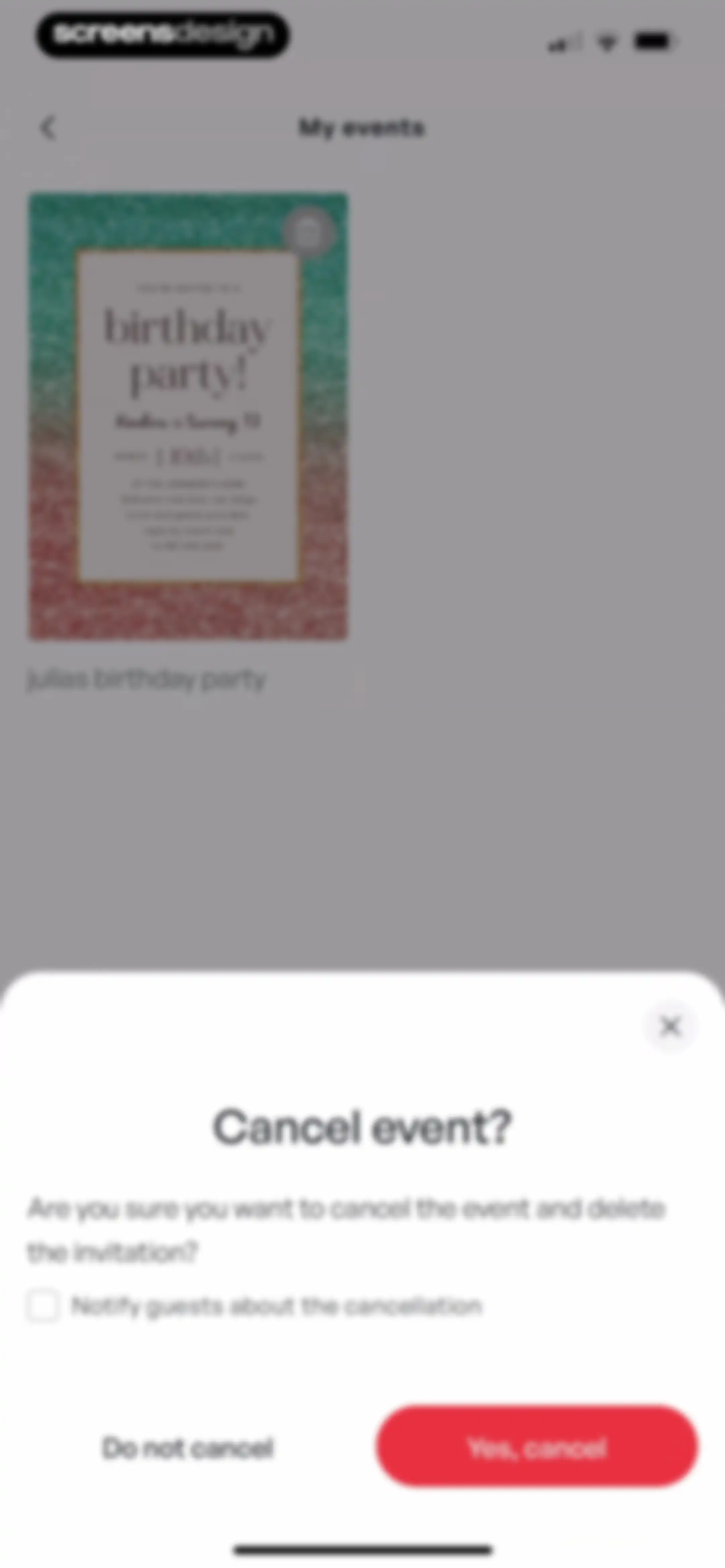 Invitation Maker: Cards & RSVP screen 75