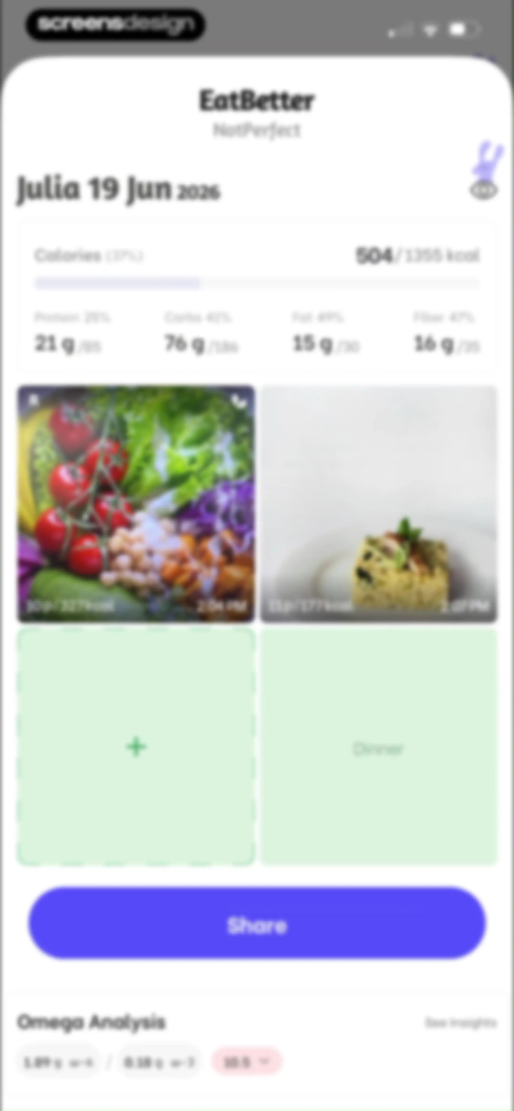 EatBetter: AI Food Journal screen 113