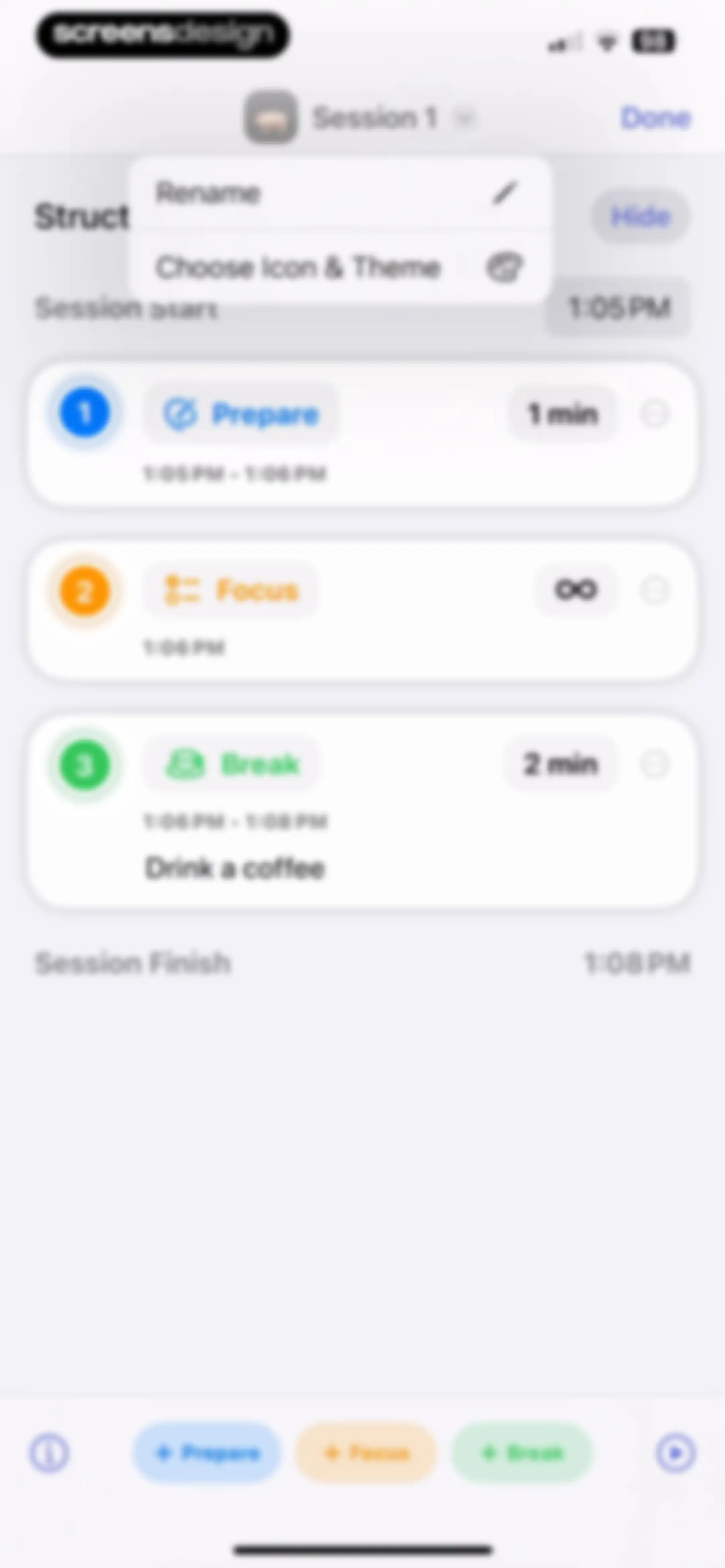 Focused Work - Pomodoro Timer screen 83