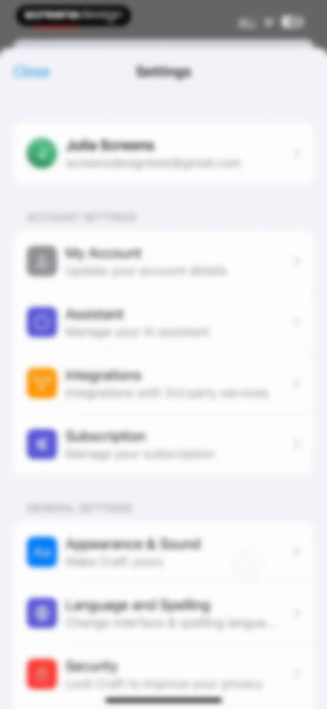 Craft: Notes, Documents, AI screen 188