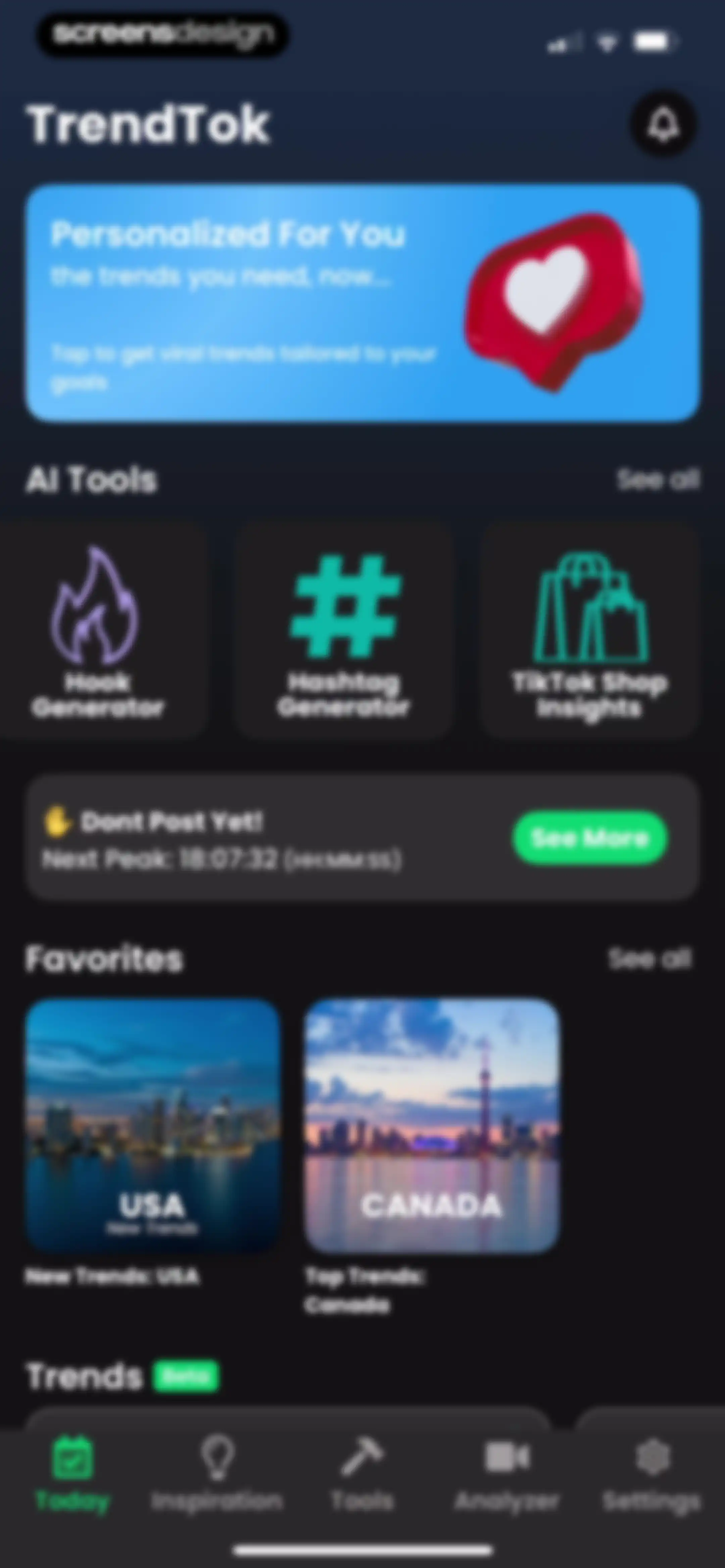 TrendTok Analytics & Tracker screen 55