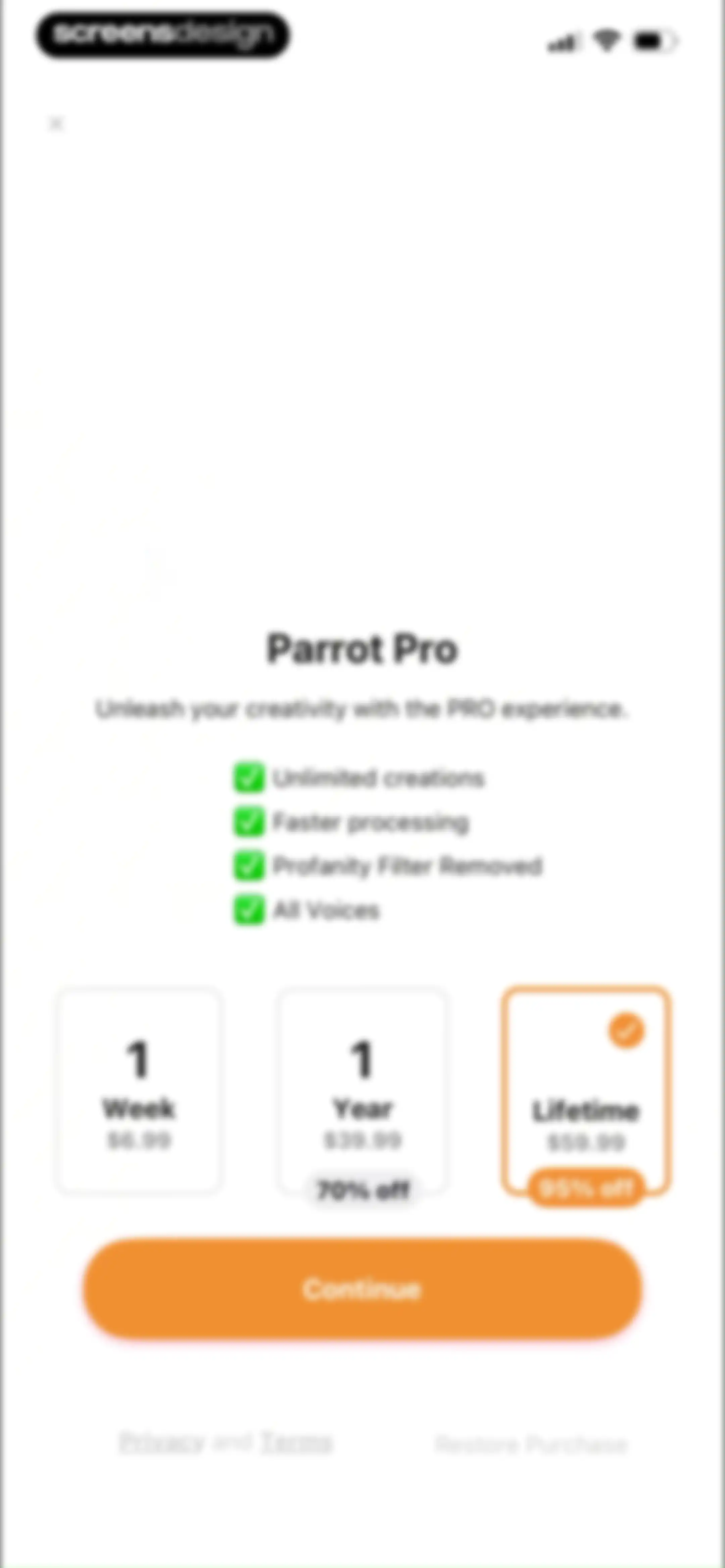 Parrot: Voice Generator AI App screen 74