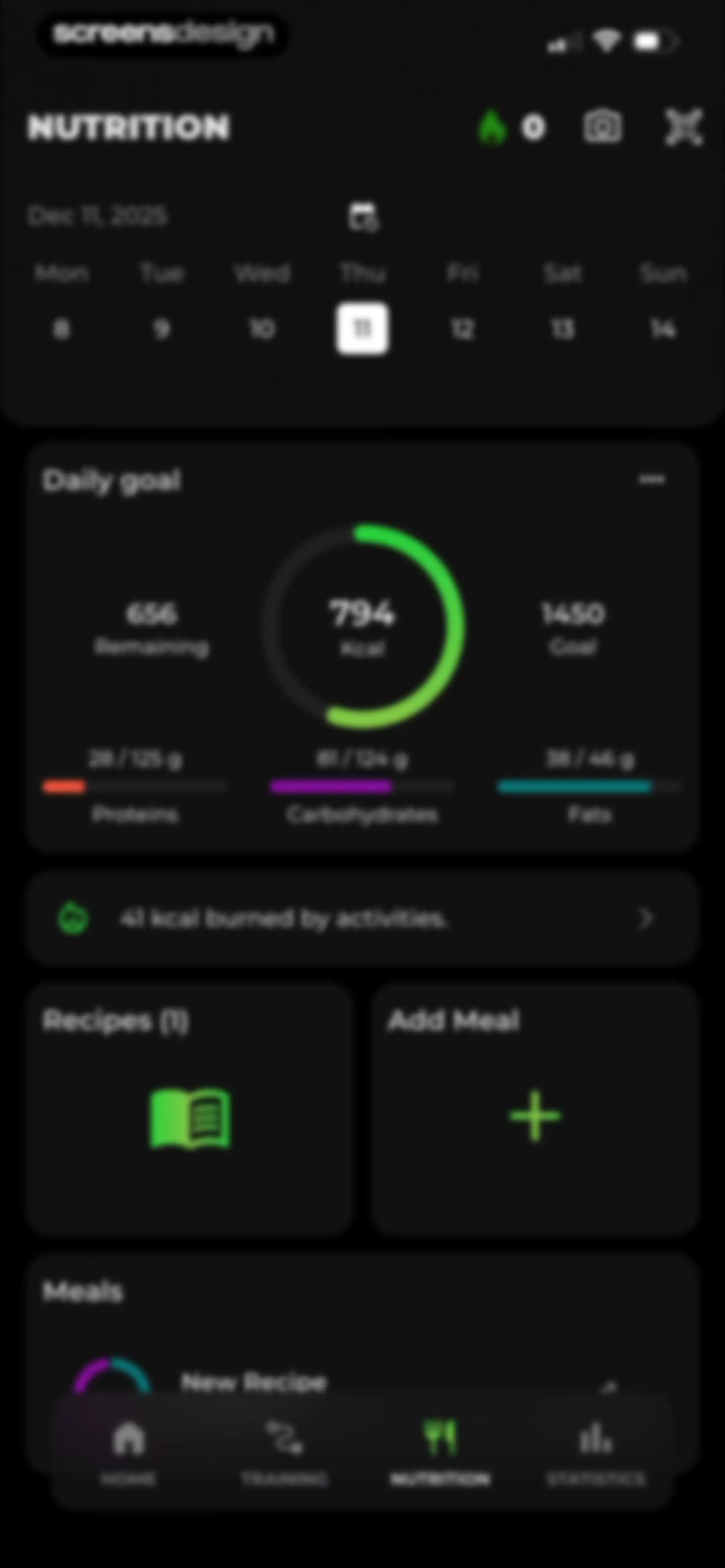 MCI - Personal Training AI screen 165