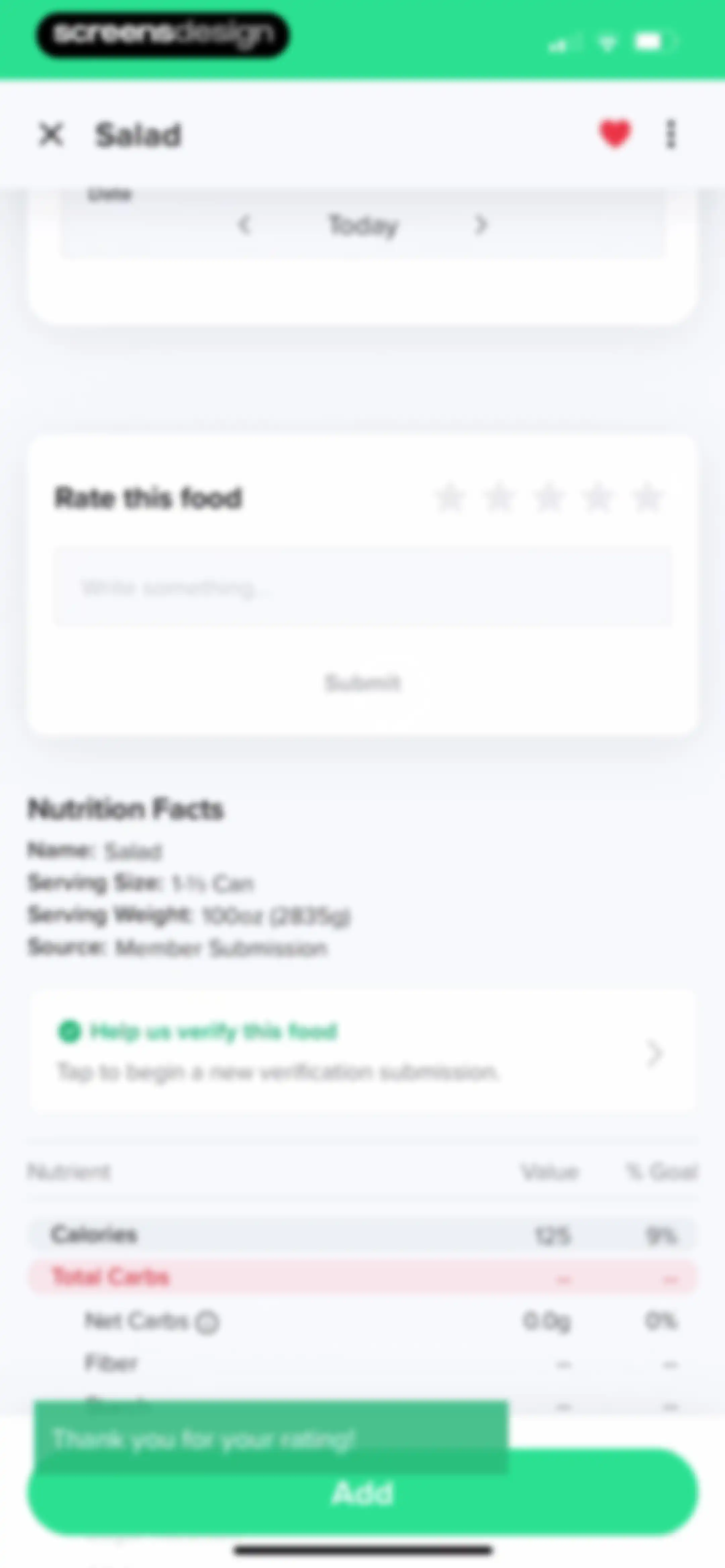 Carb Manager: Keto & Macro Log screen 115