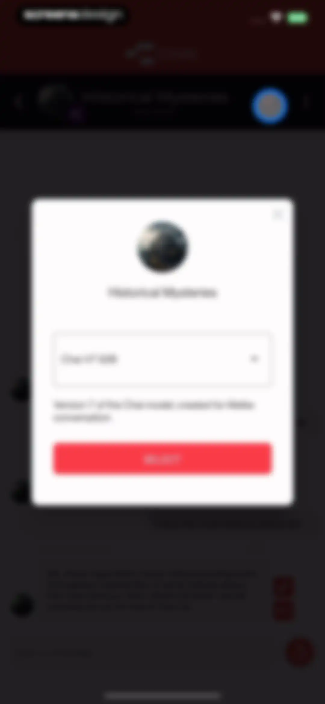 CHAI: Social AI Platform- Chat screen 18