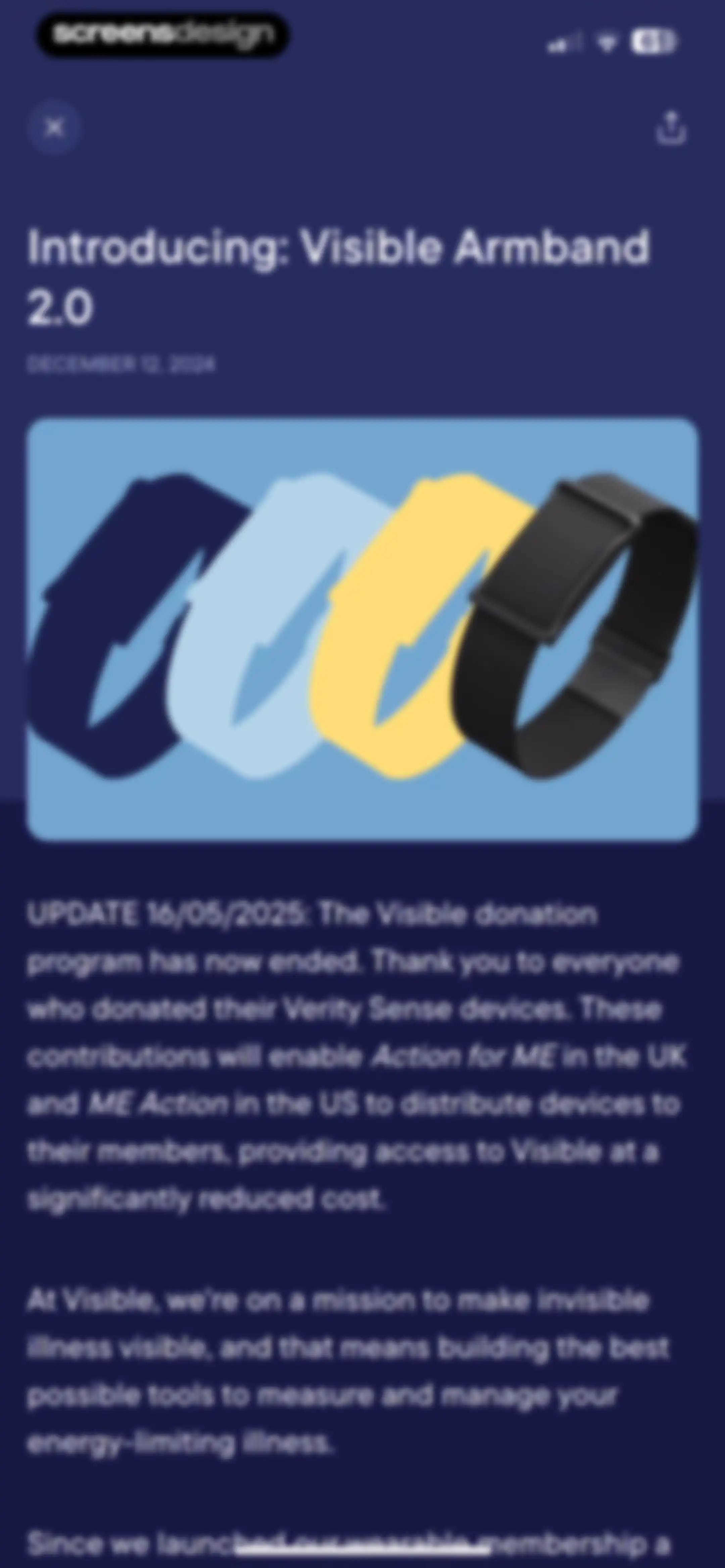 Visible: Pacing for illness screen 127