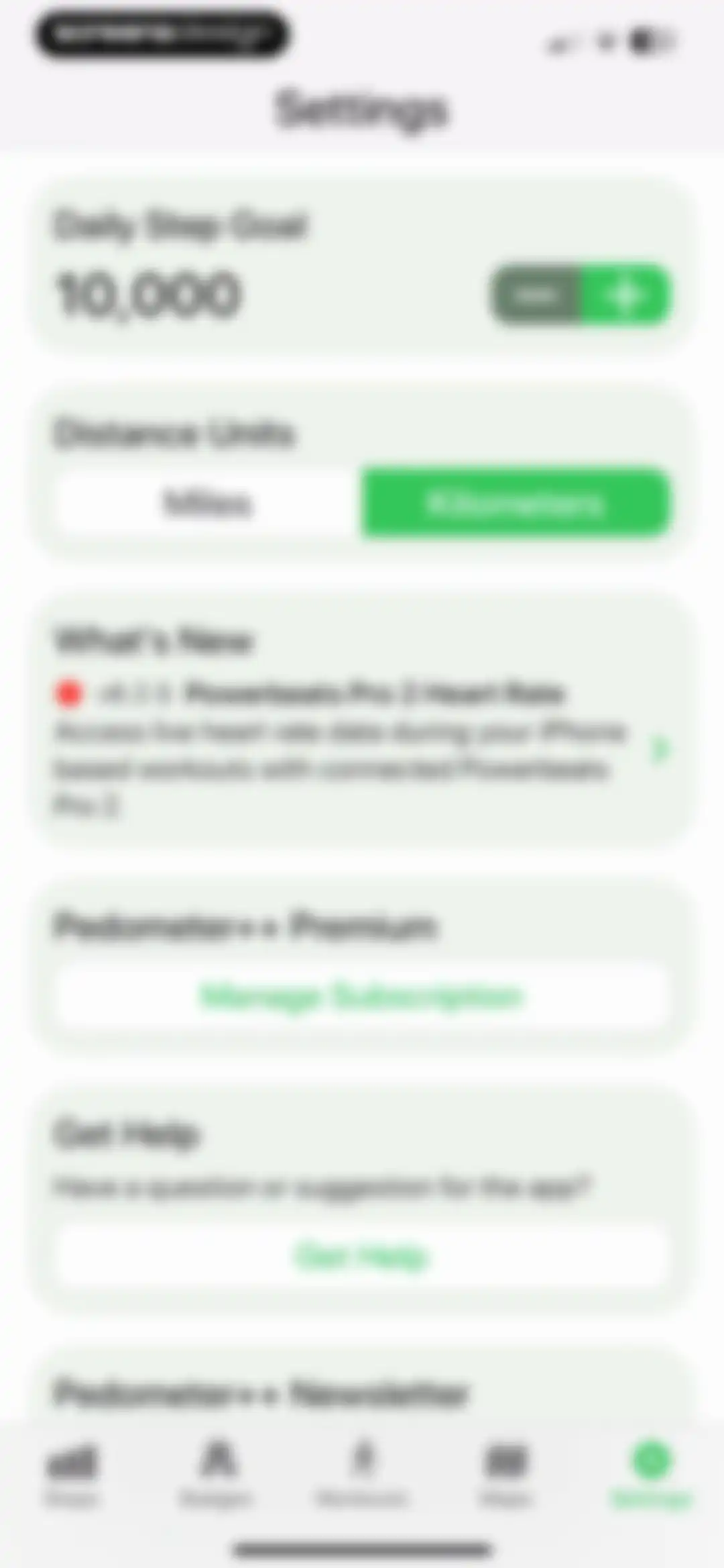 Pedometer++ screen 63