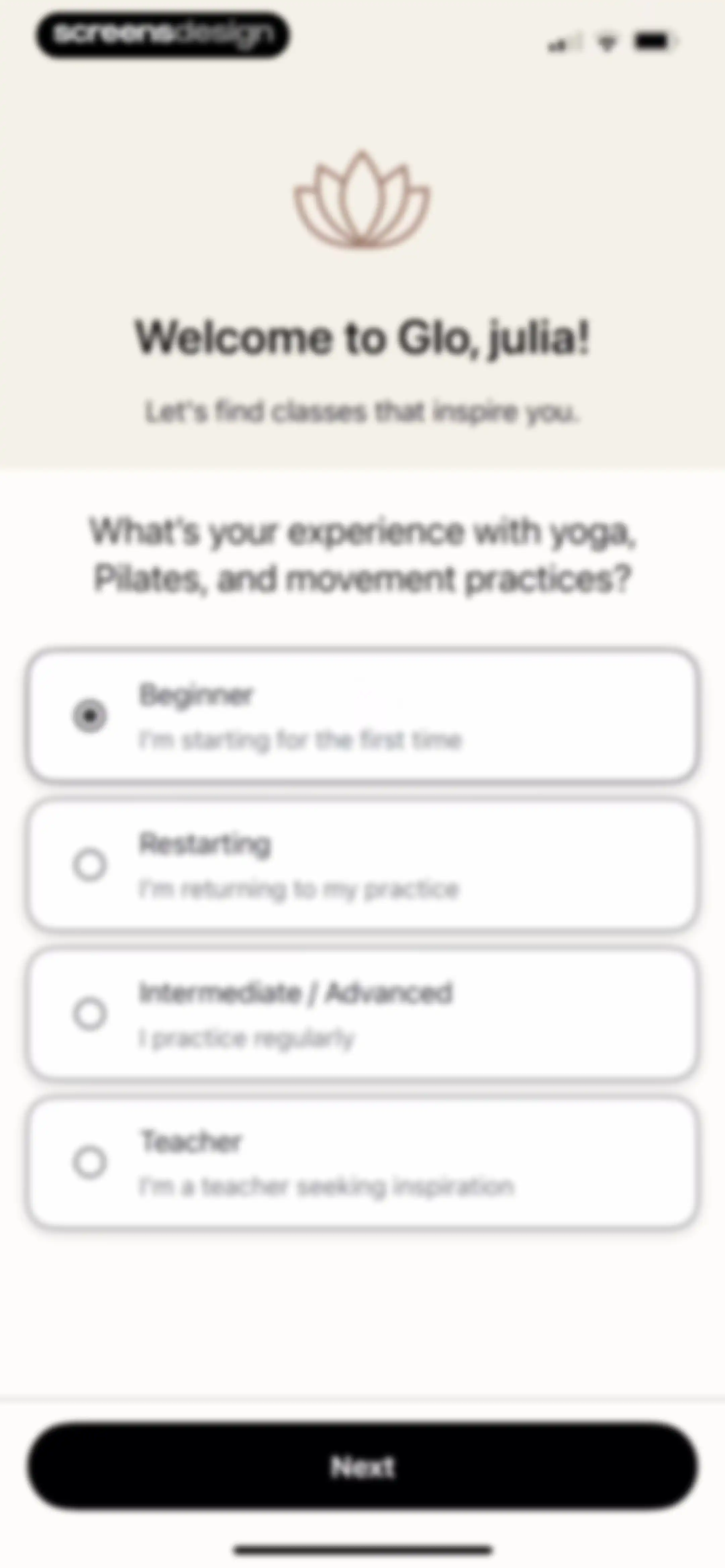 Glo | Yoga and Meditation App screen 5