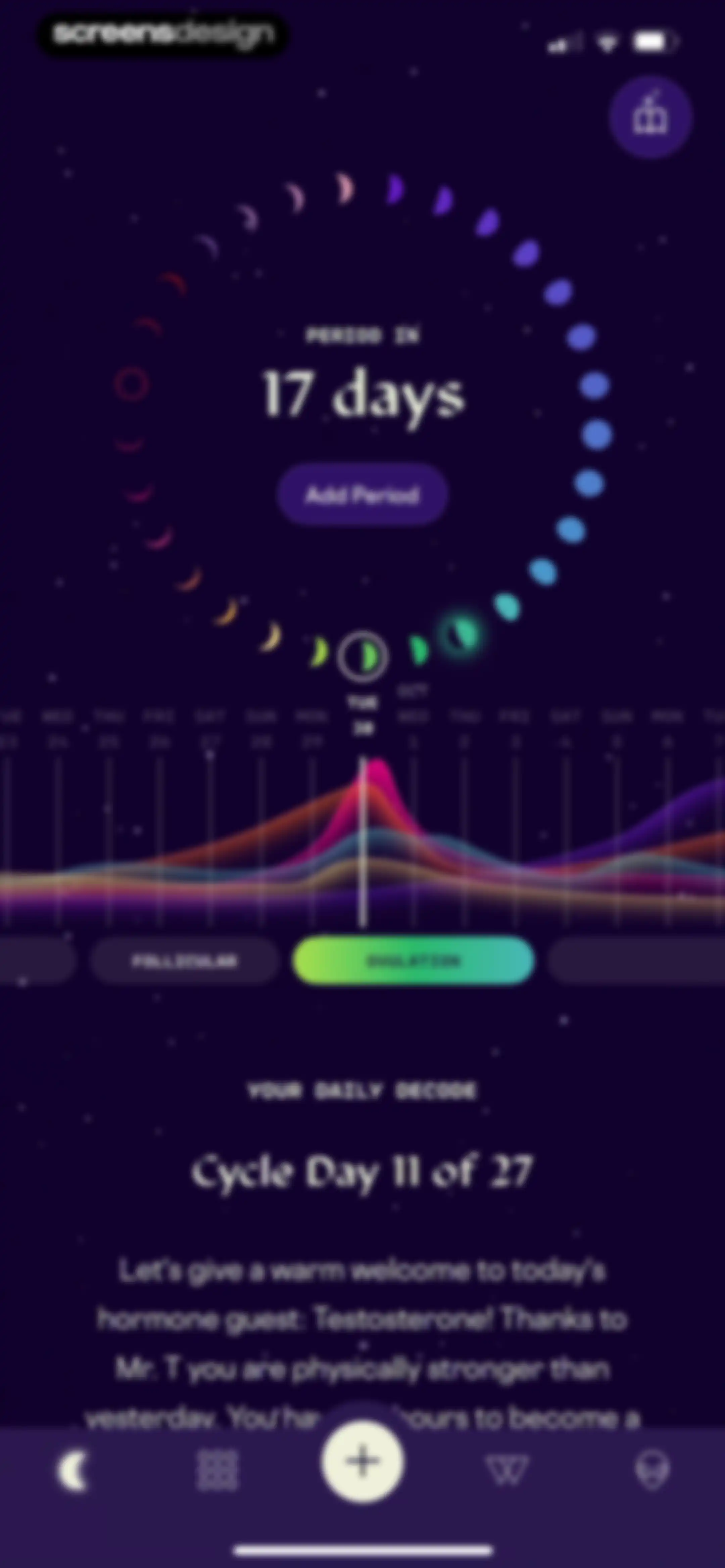 Stardust Period Tracker screen 30