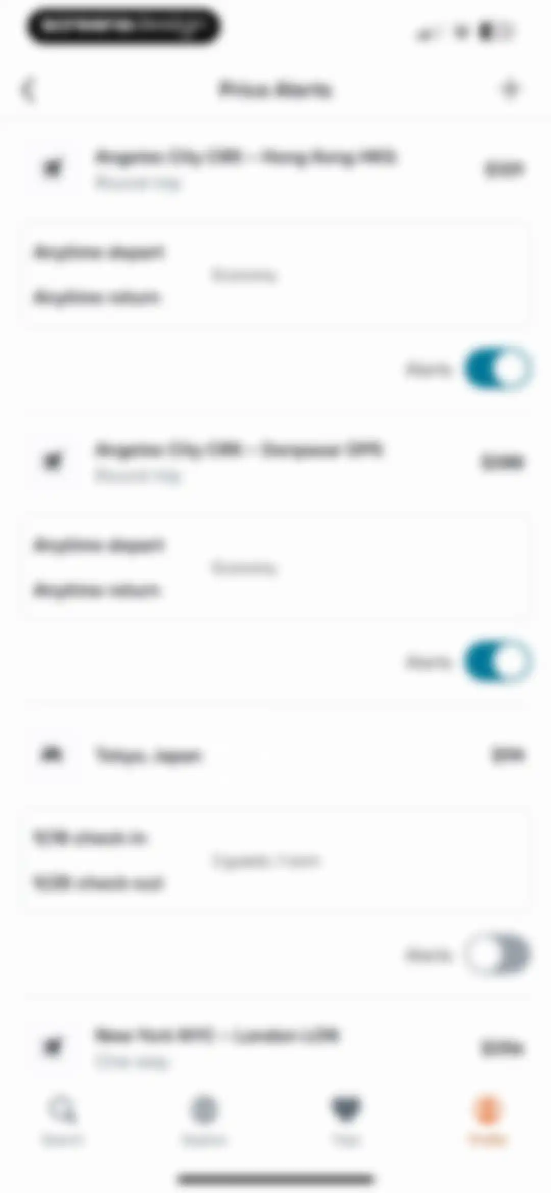 KAYAK: Flights, Hotels & Cars screen 155