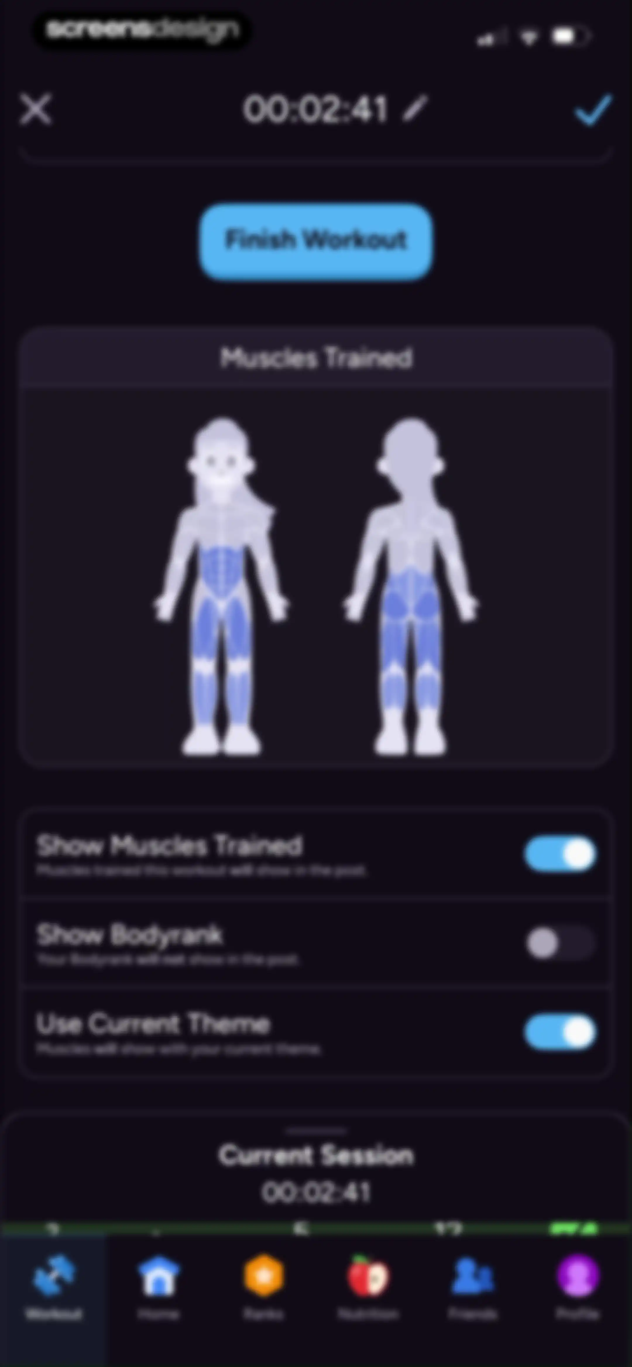 Liftoff - Ranked Gym Workouts screen 135