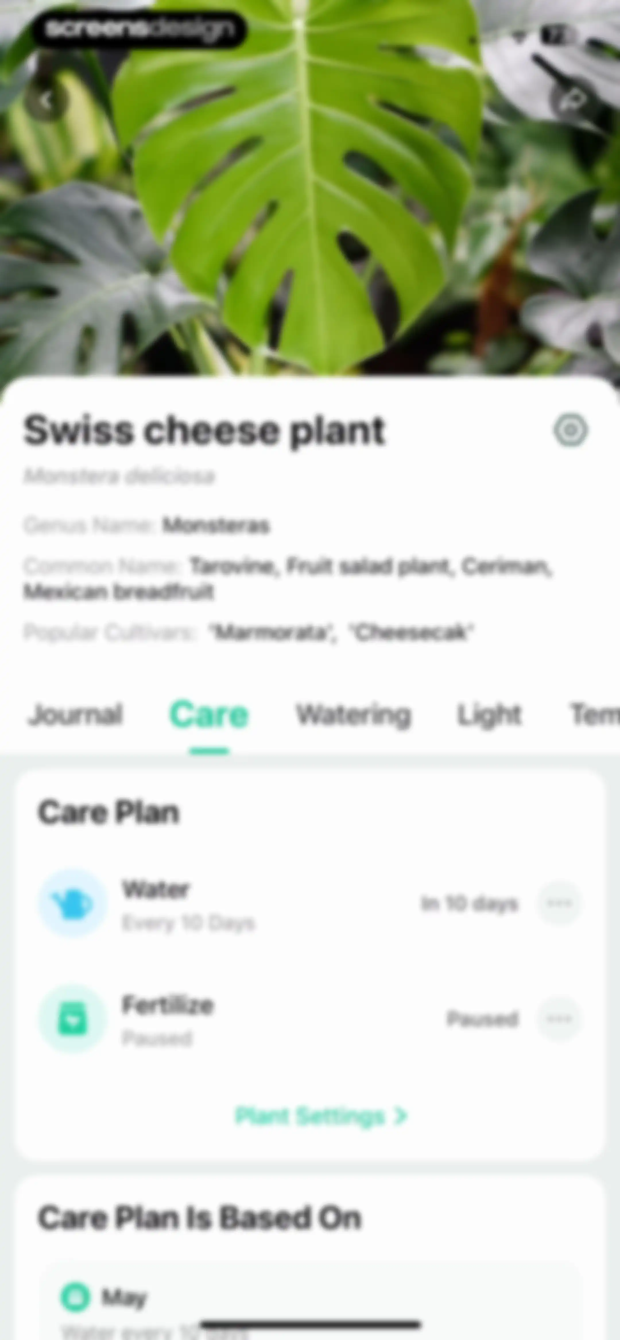 Plant Parent: Plant Care Guide screen 123