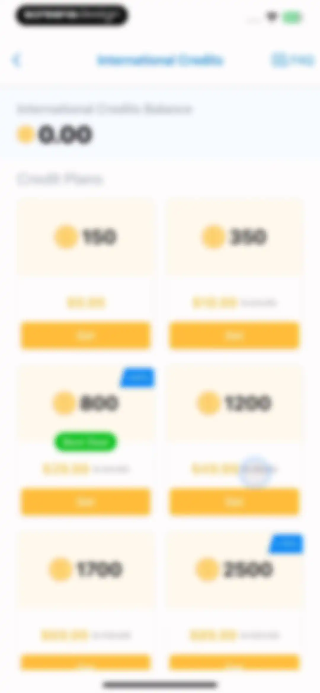 Second Phone Number' screen 45