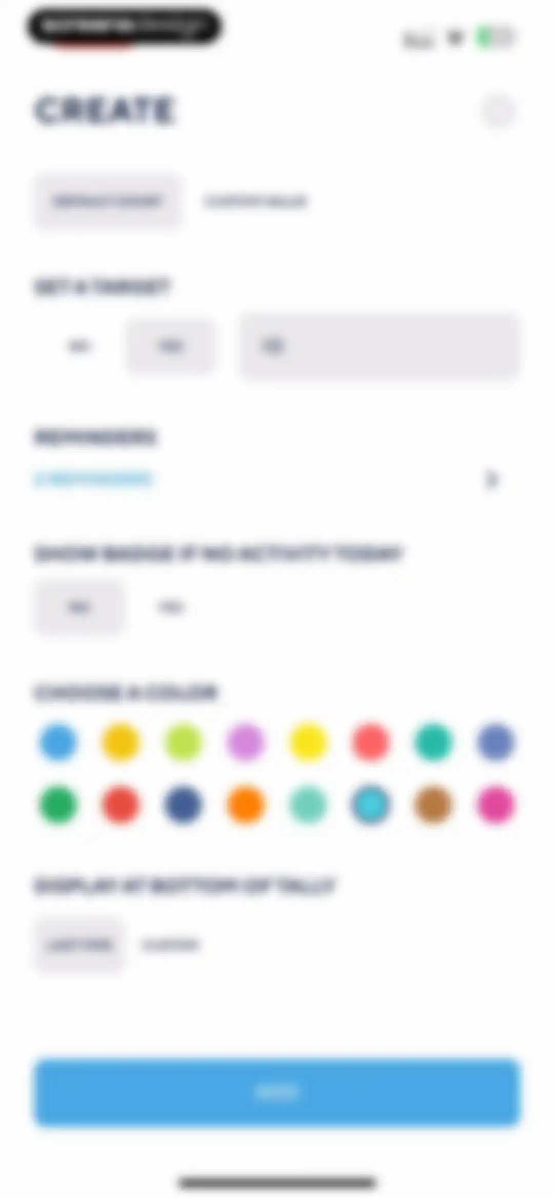 Tally: The Anything Tracker screen 27