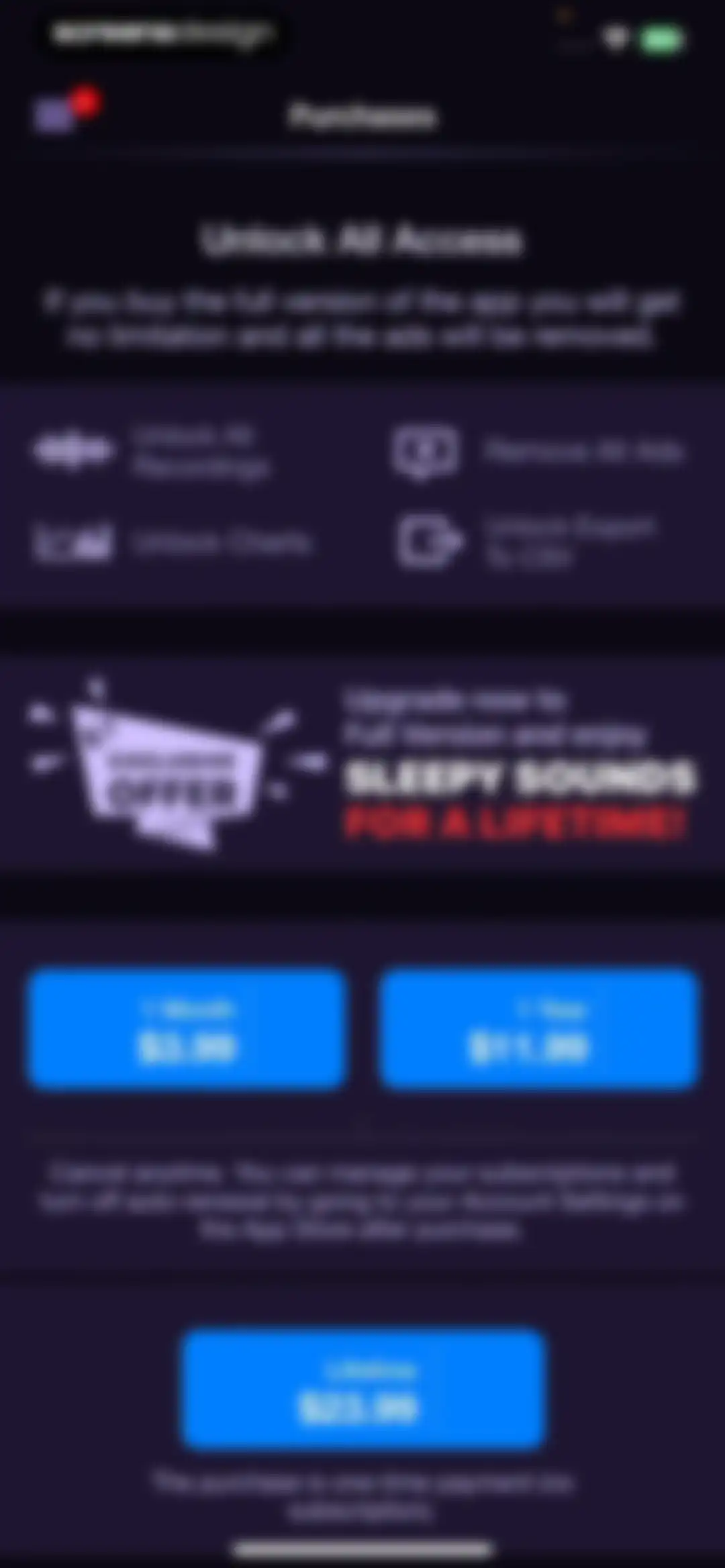 Noxogy Sleep Tracker screen 58