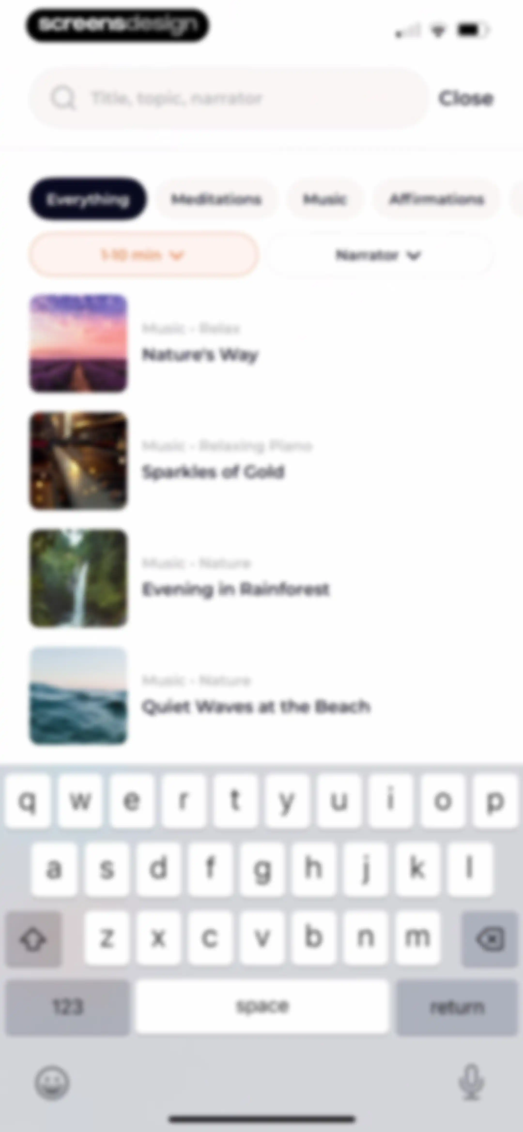 Meditation Moments - Guided screen 77