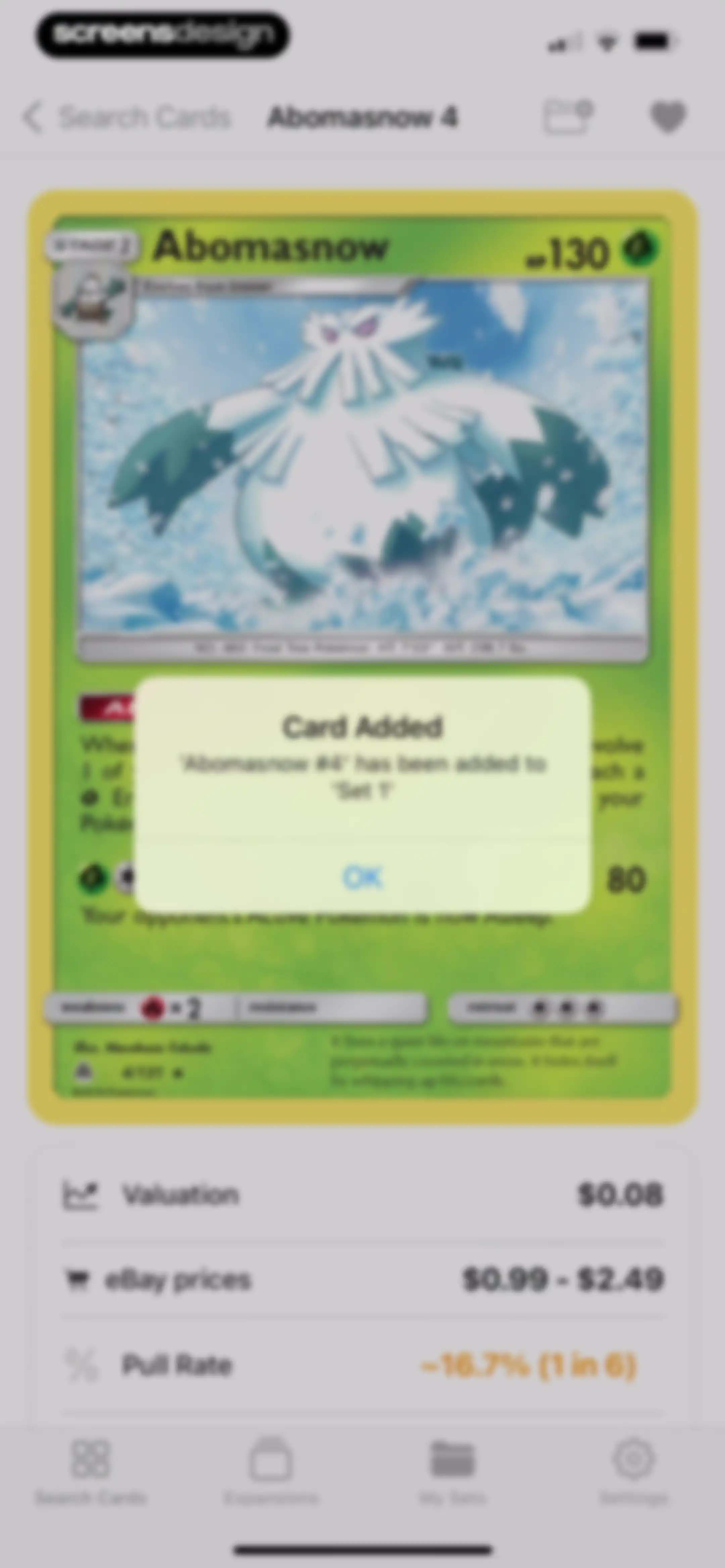 TCG Scanner Card - Pokechart screen 26