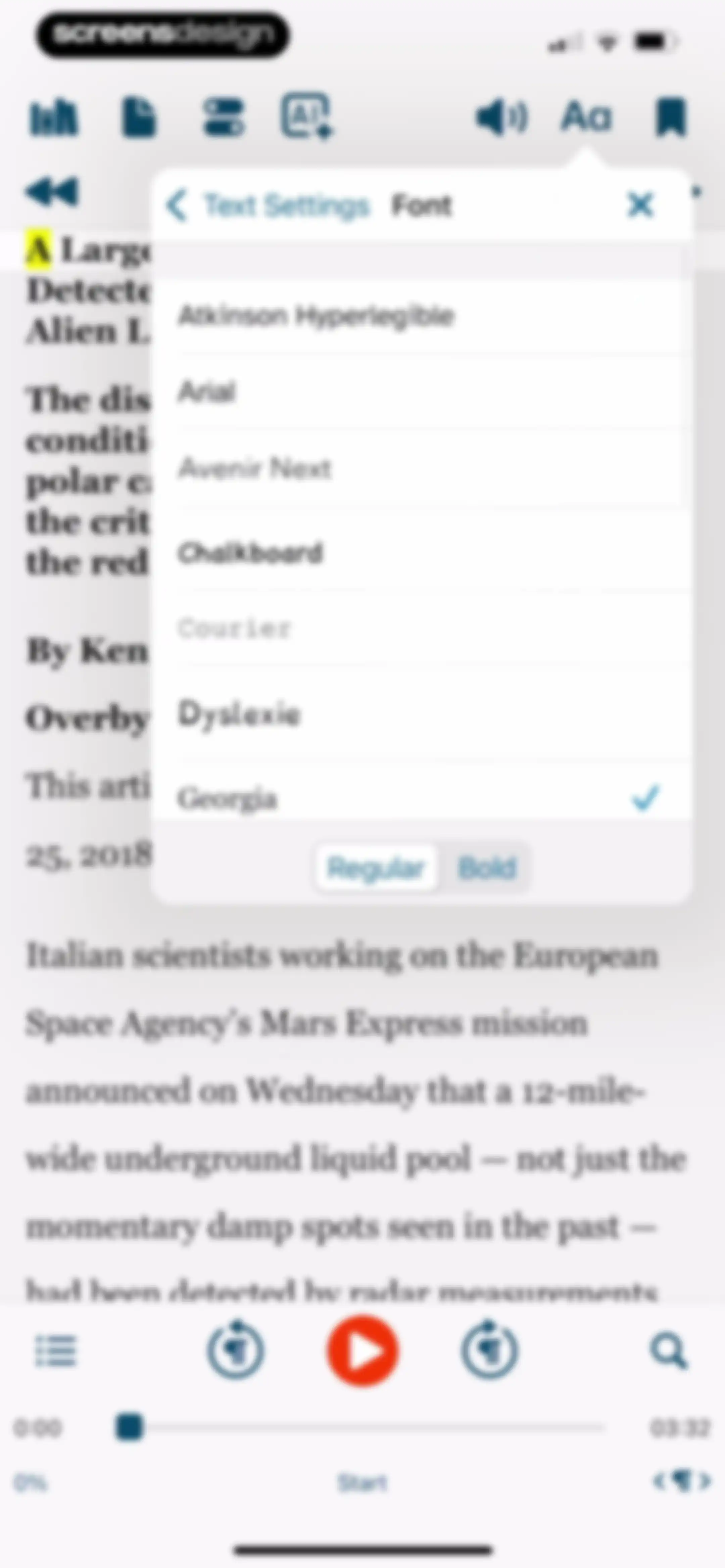 Voice Dream - Natural Reader screen 42