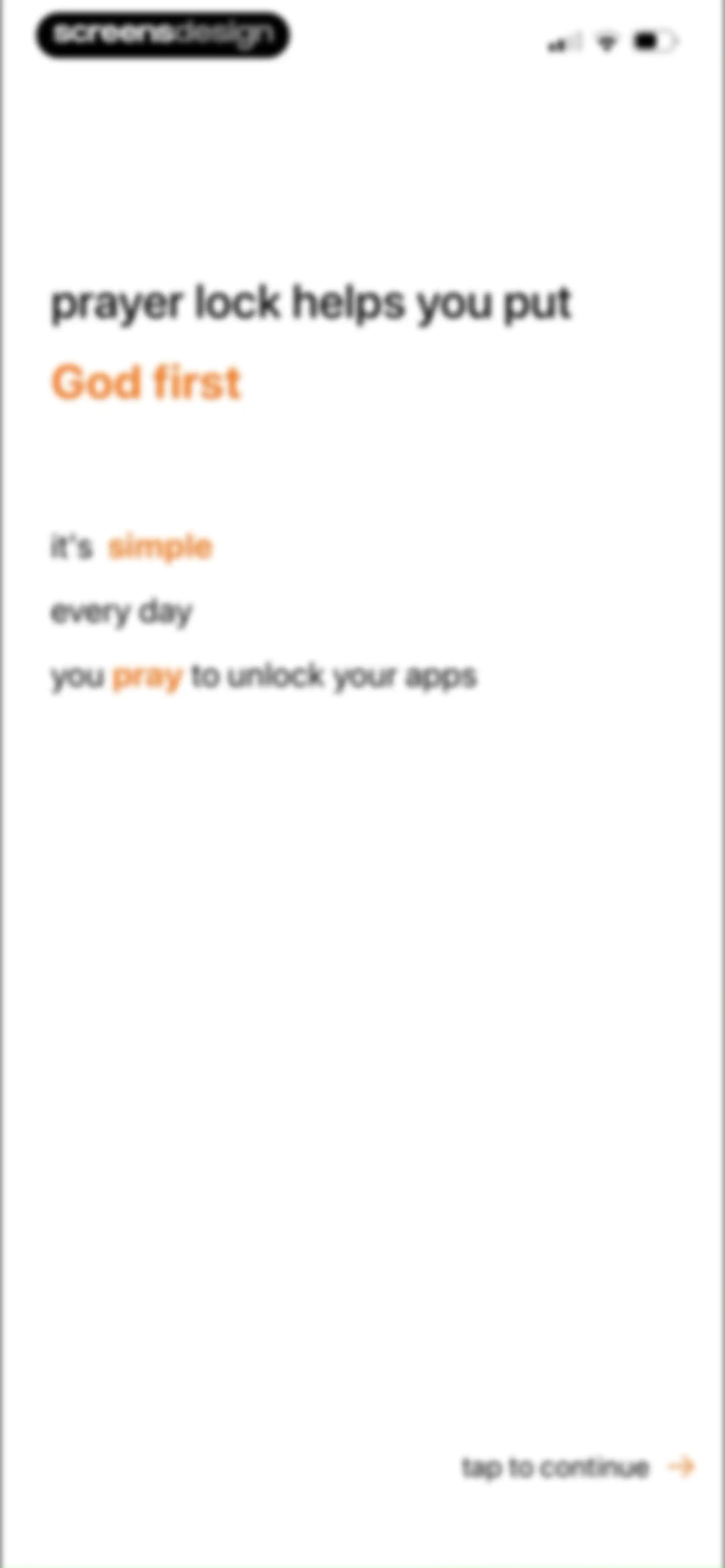prayer lock: christian focus screen 5