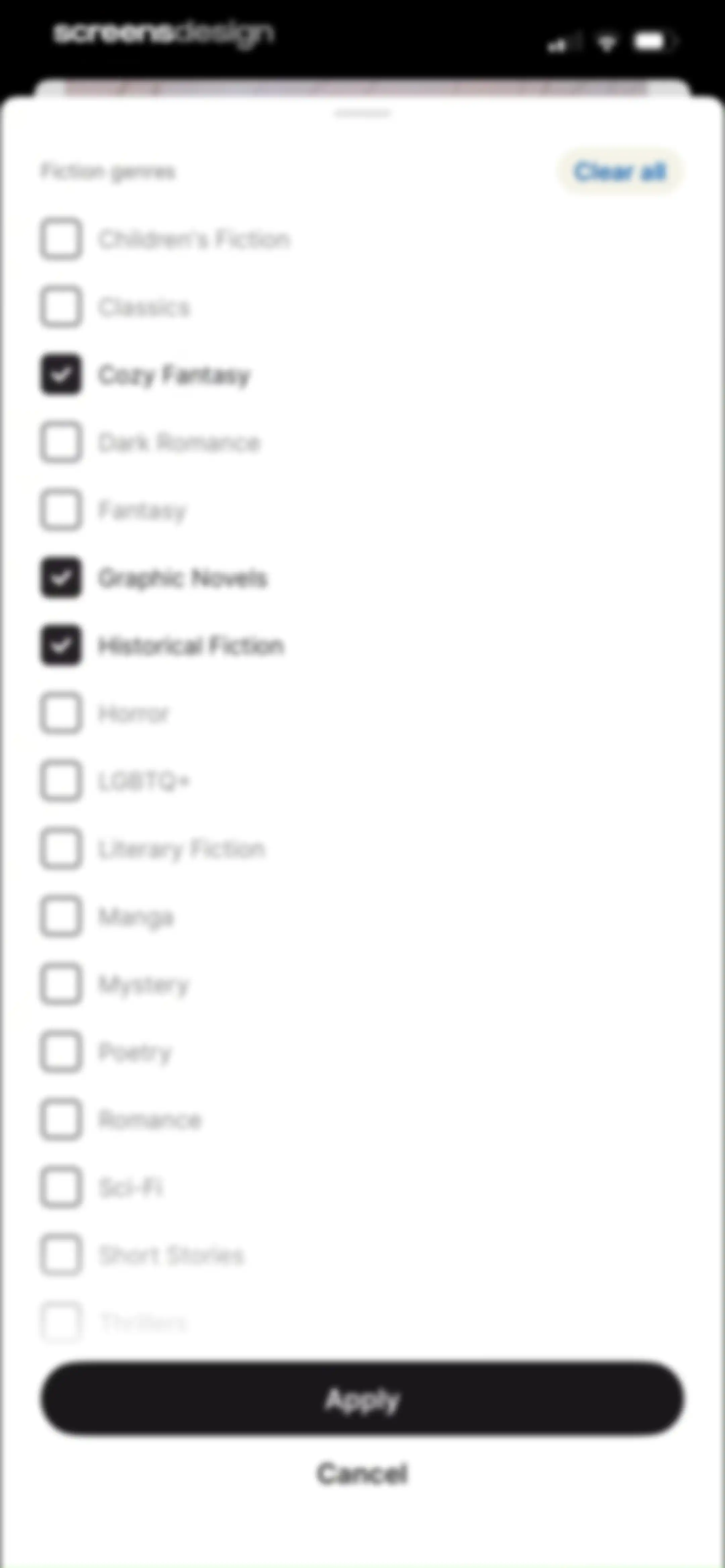 Fable: Track & Discuss Books screen 140