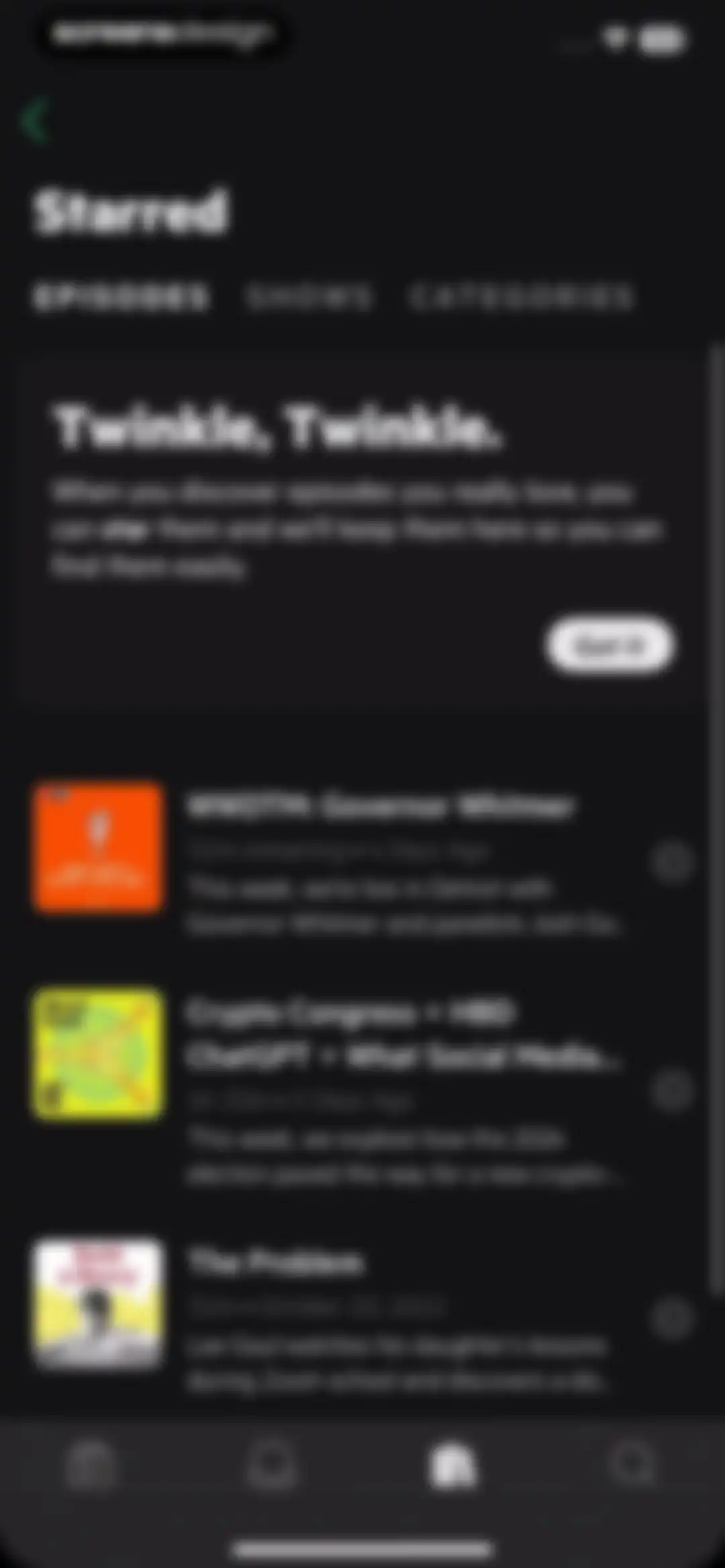 Castro: Podcast App & Player screen 85