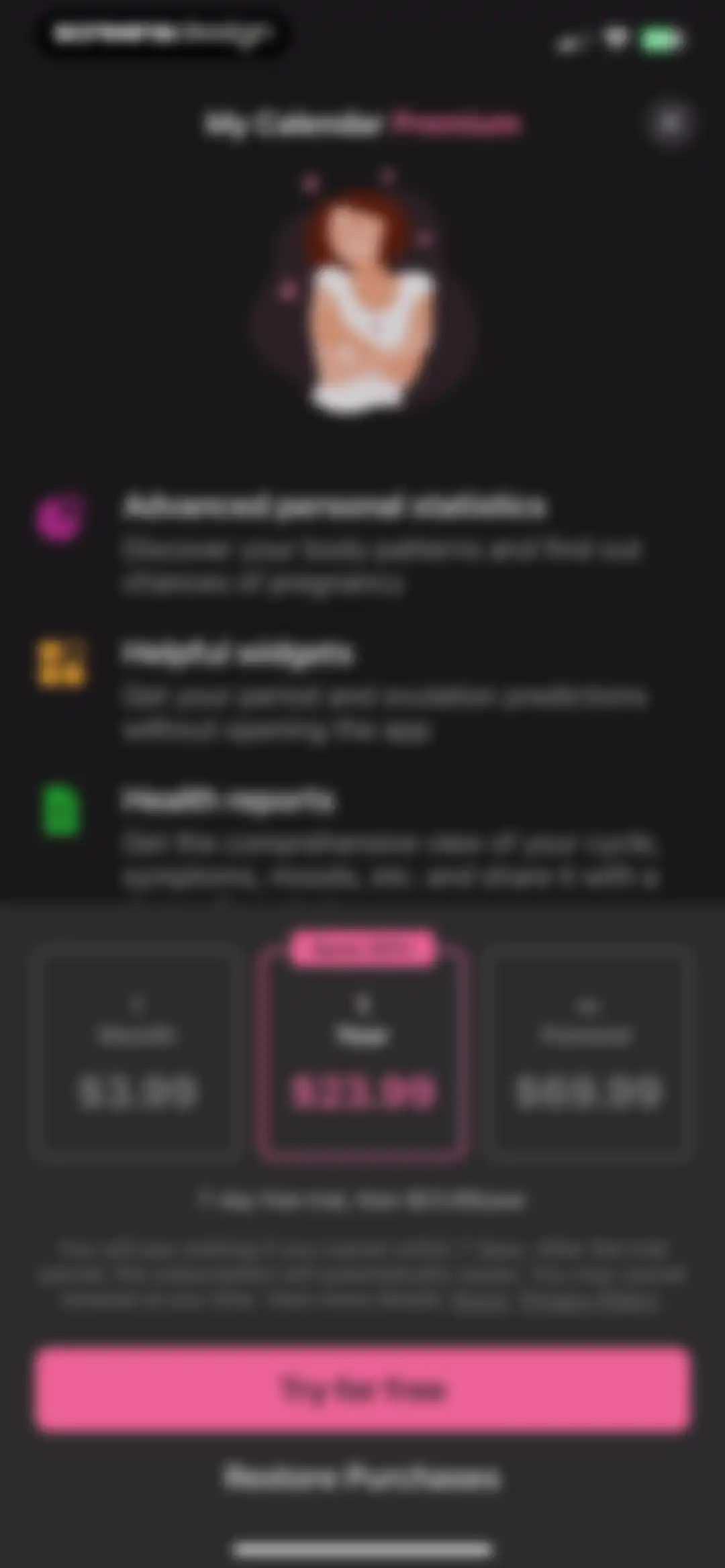 Period Tracker and Calendar screen 10