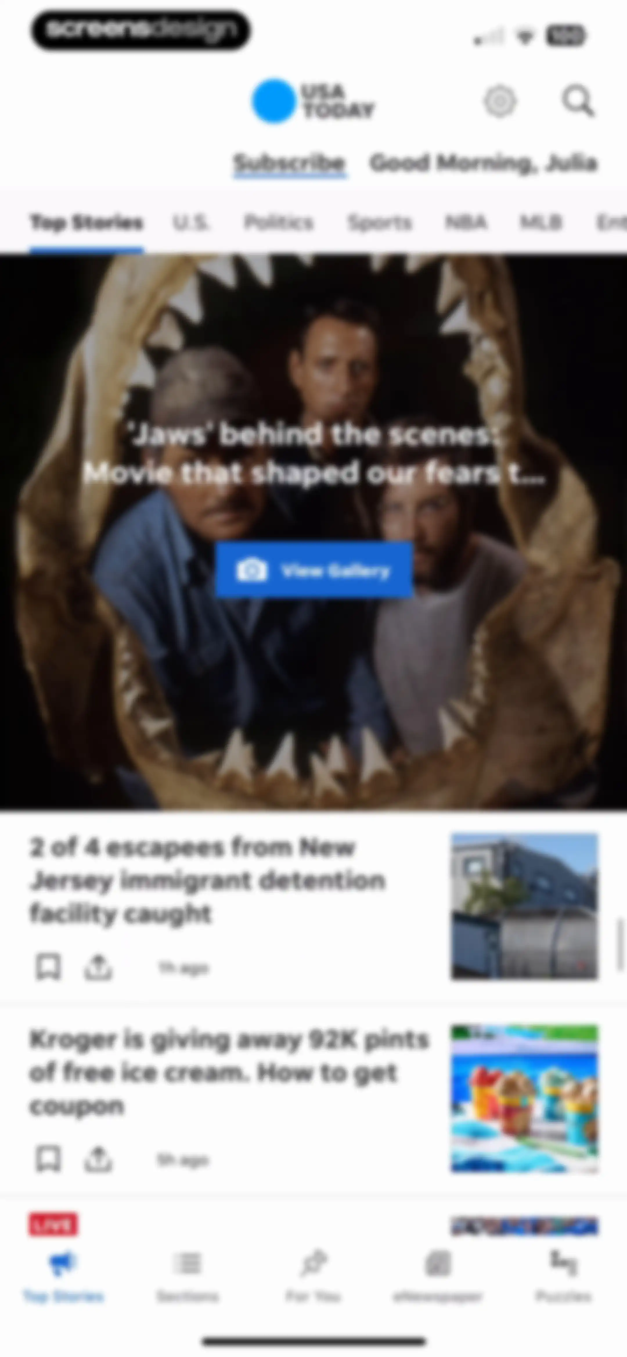 USA TODAY: US & Breaking News screen 32