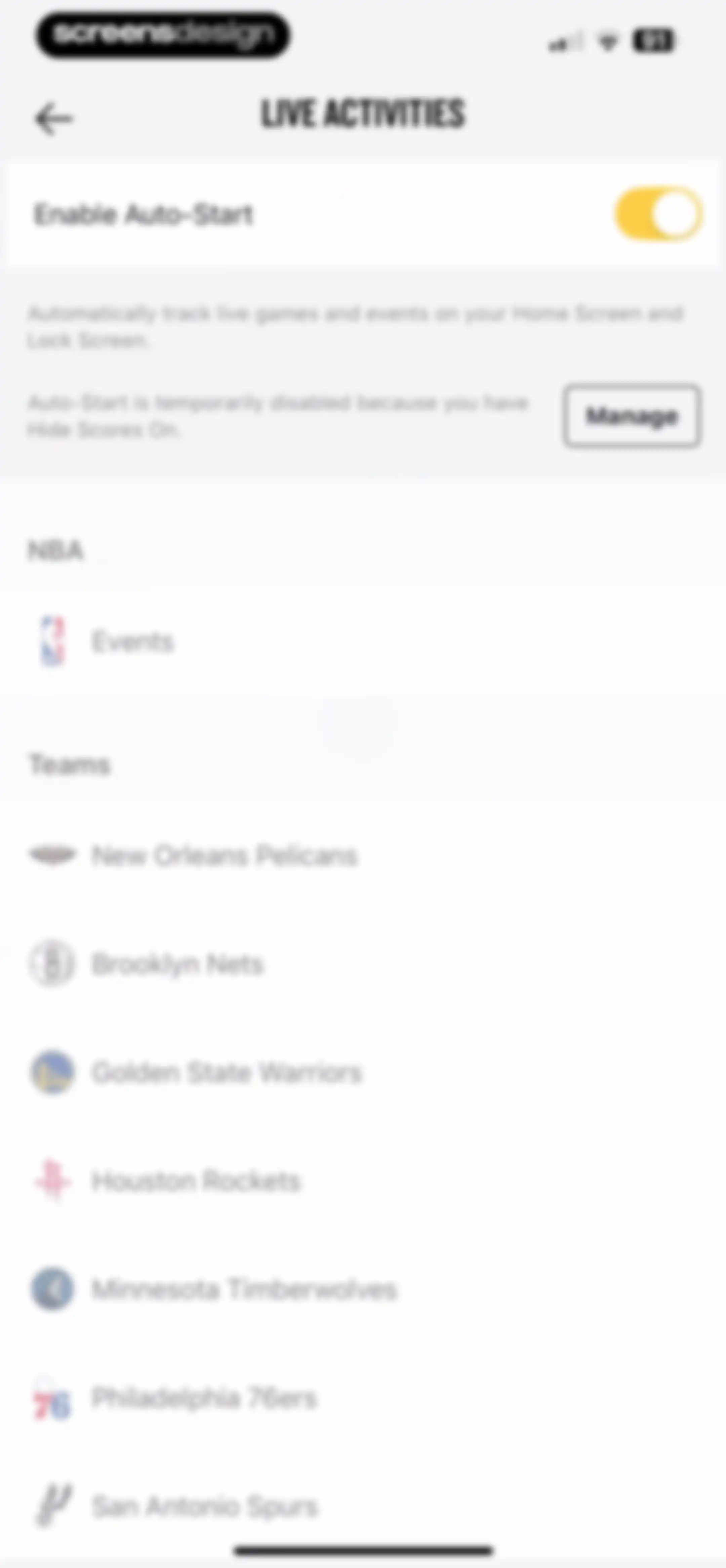 NBA: Live Games & Scores screen 113