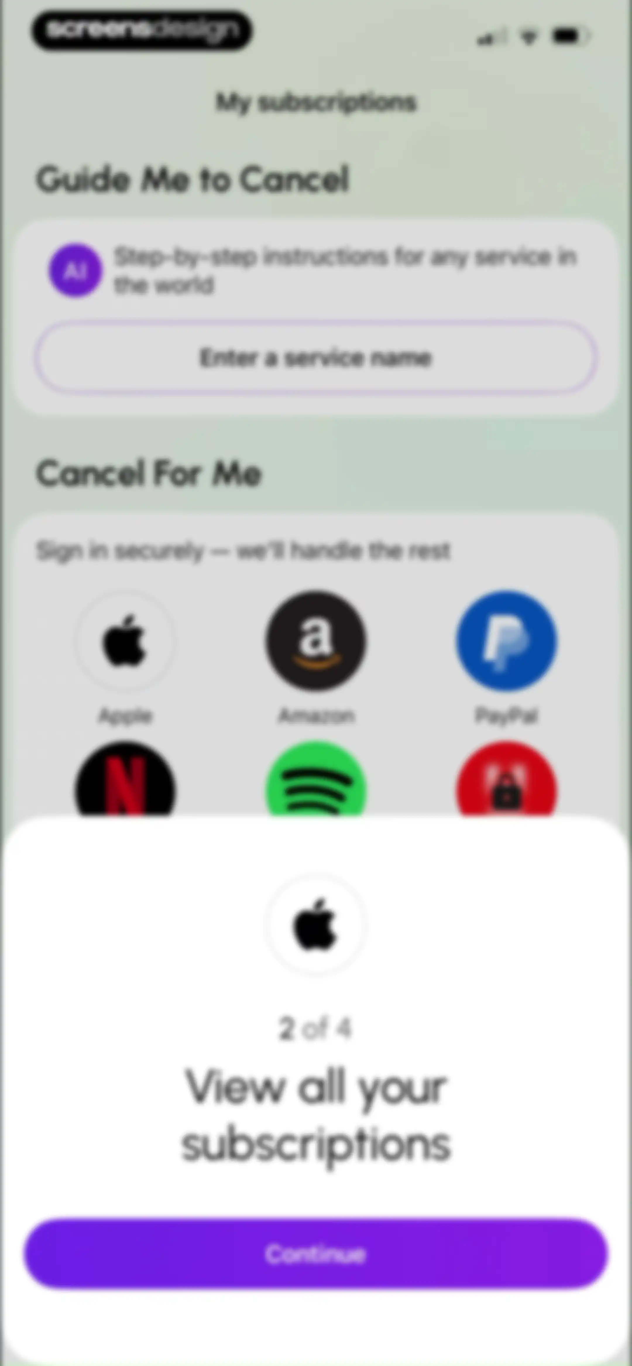 MonoBoost Cancel Subscriptions screen 36