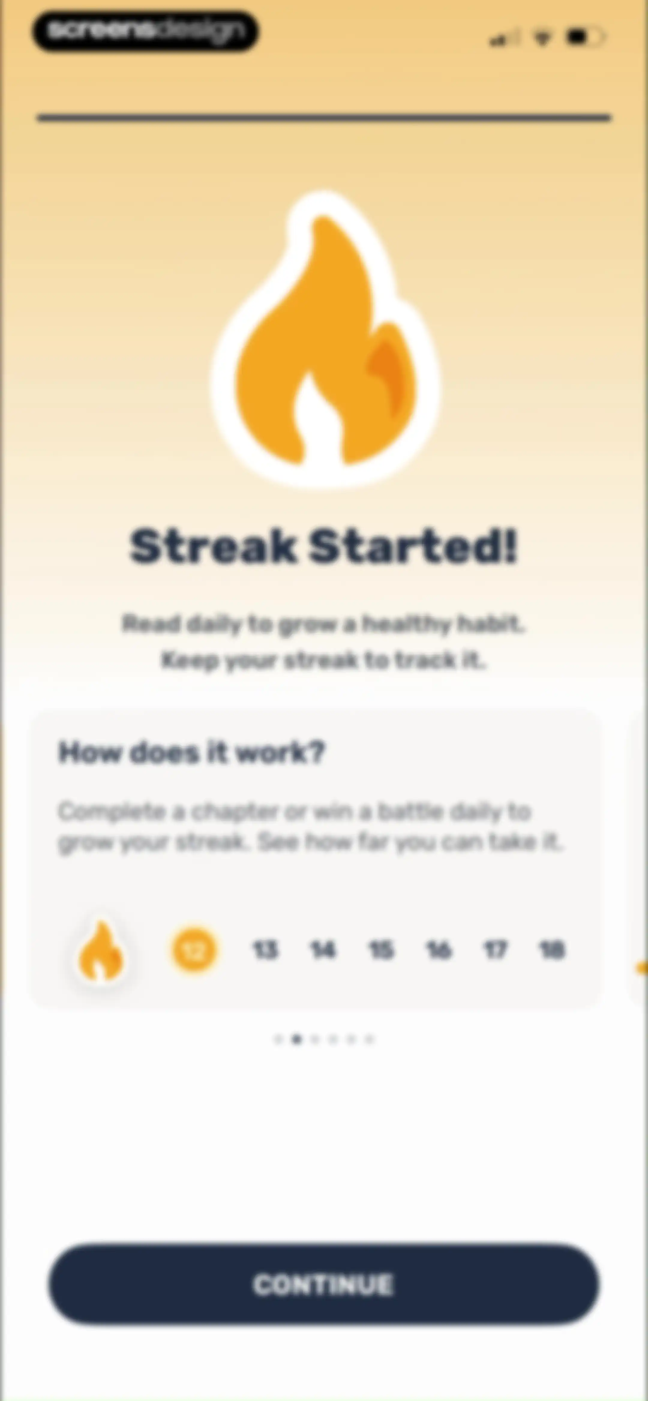 Paladin: Learn History screen 73