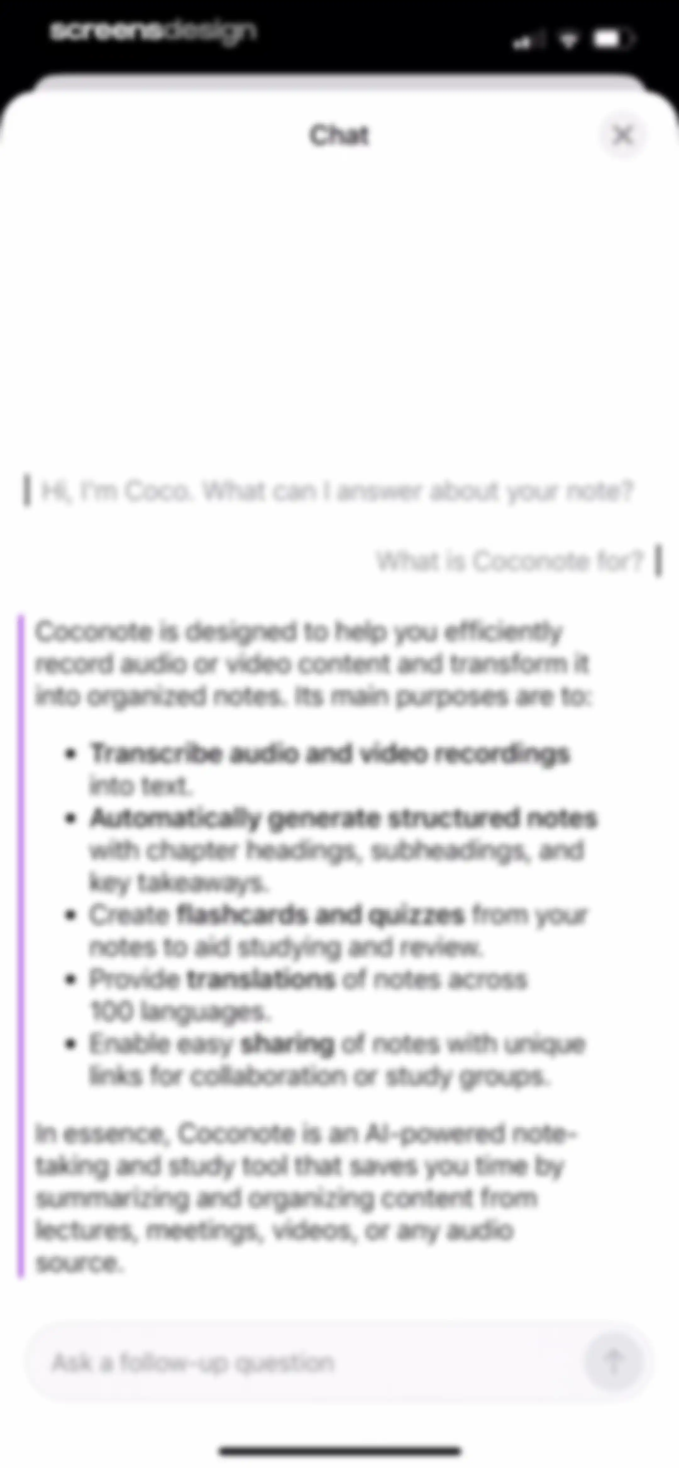Coconote - AI Note Taker screen 73