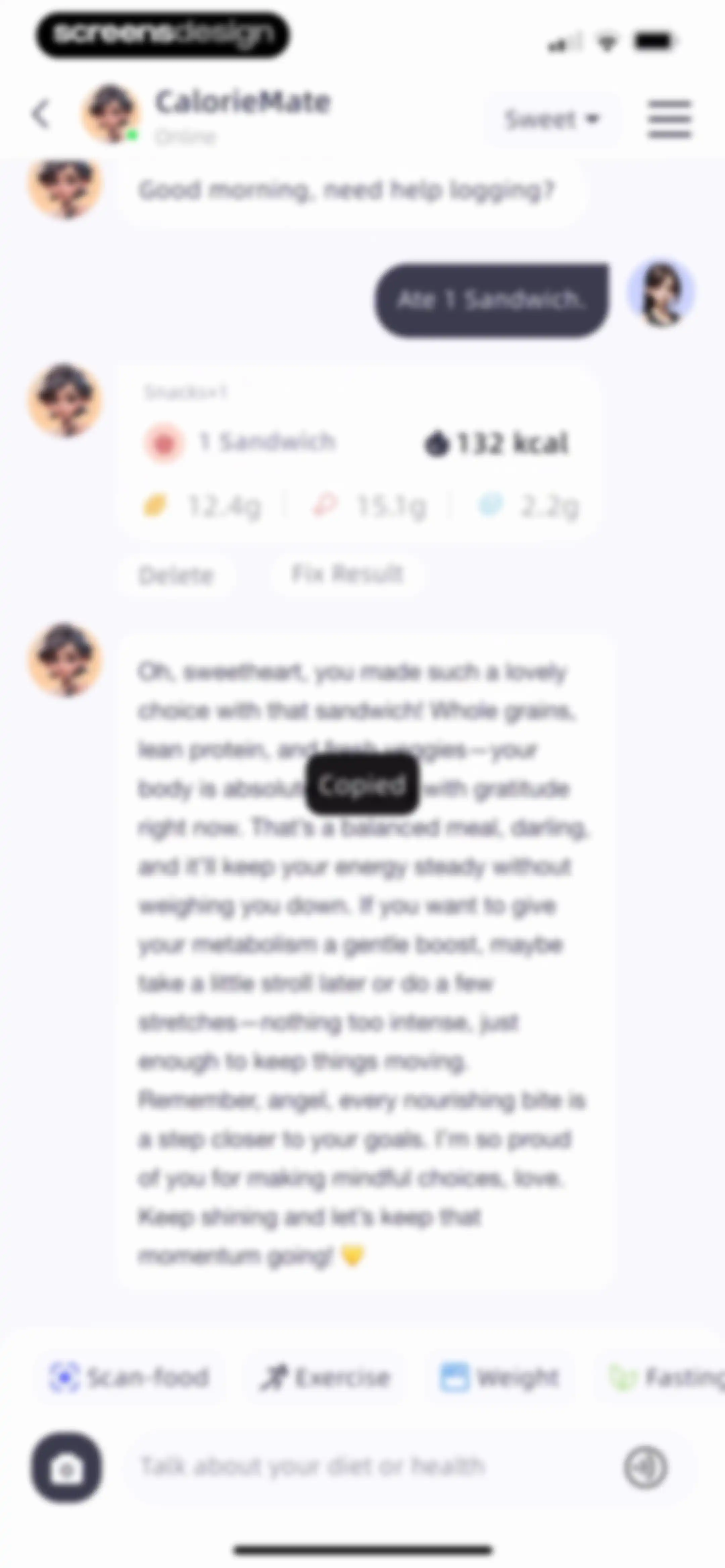 Calorie Tracker-CalorieMate screen 74