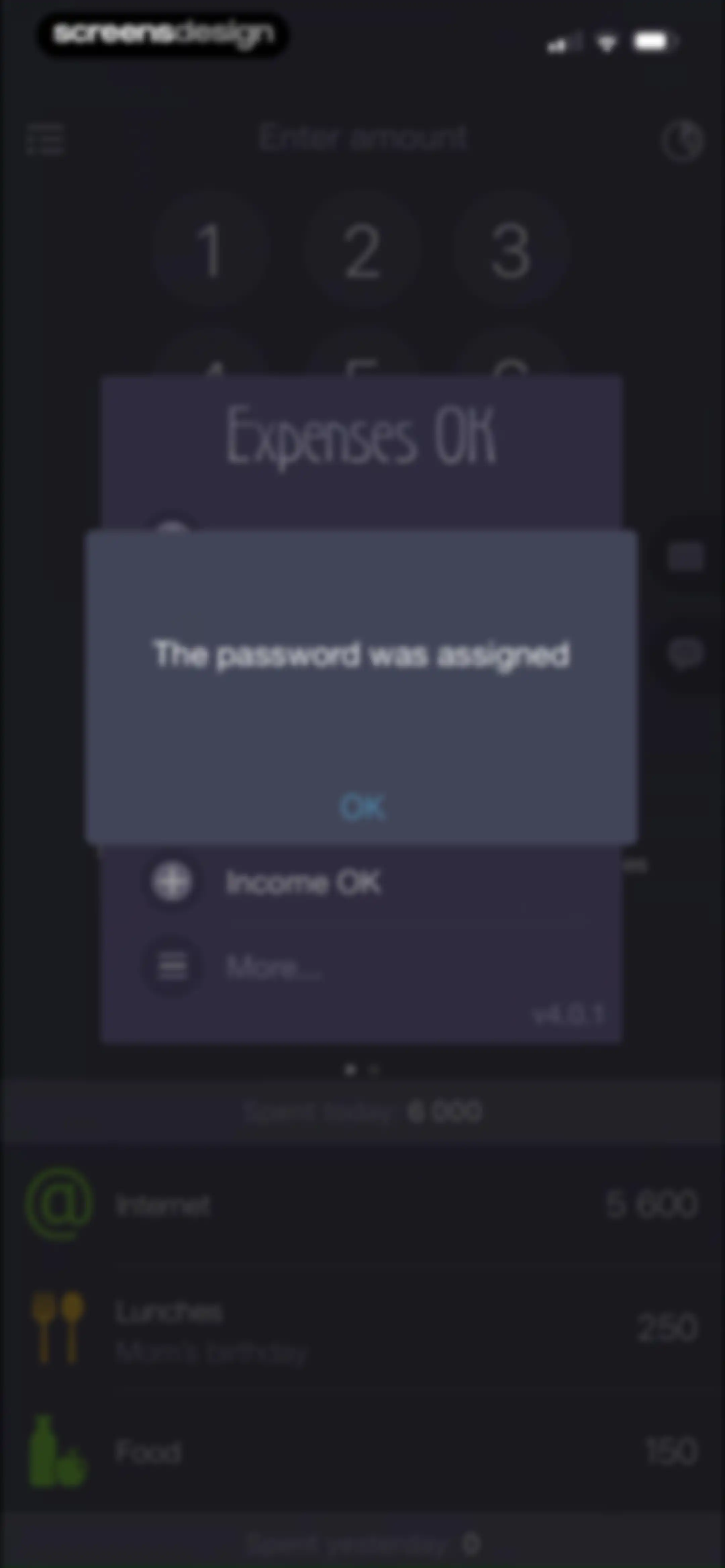 Expenses OK - expenses tracker screen 26