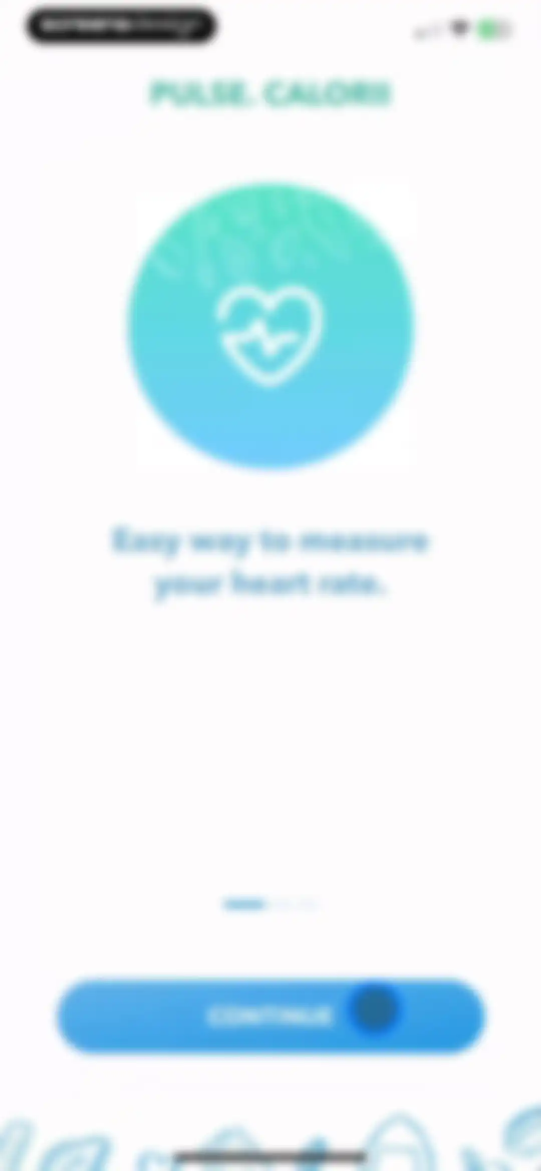 Pulse Checker. Calorie Manager screen 2