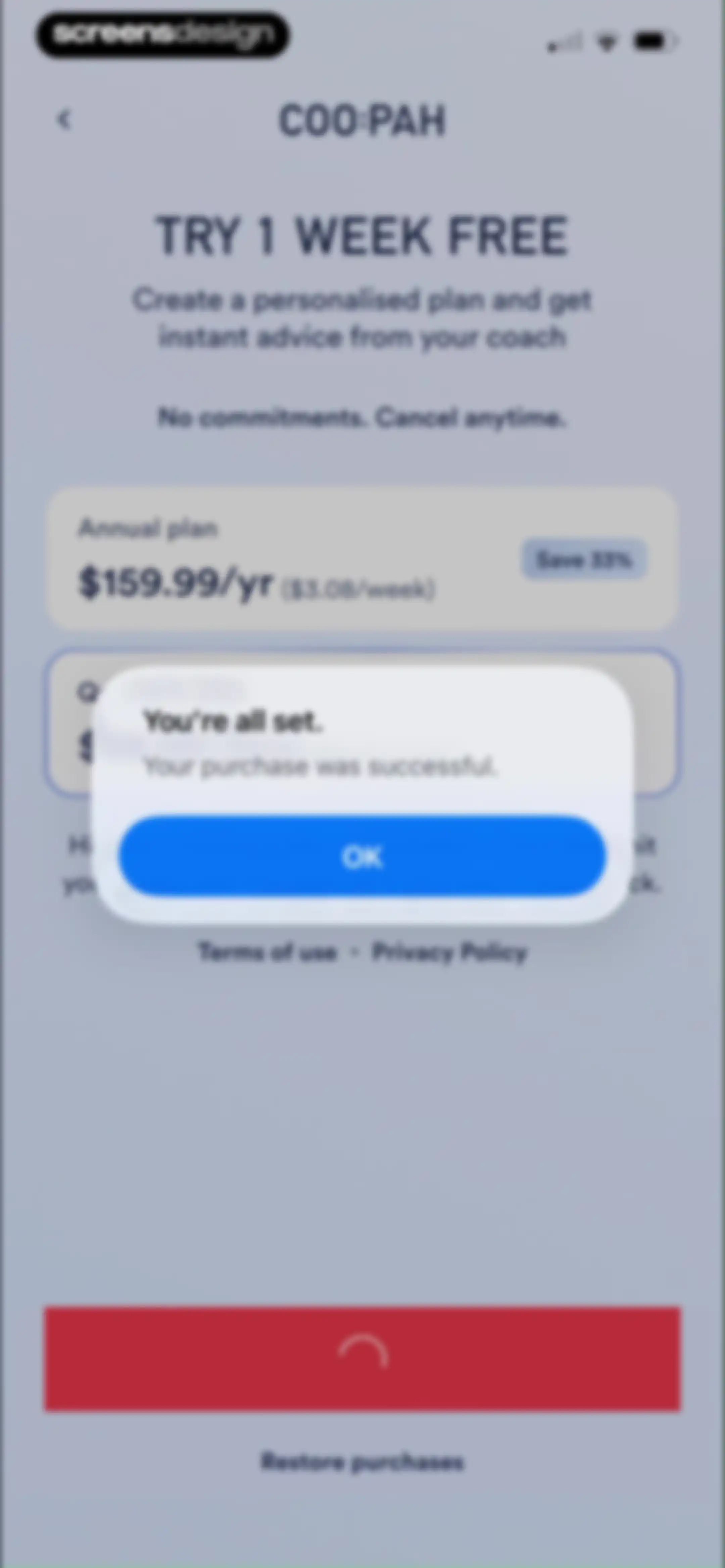 Coopah: The Run Coaching App screen 32