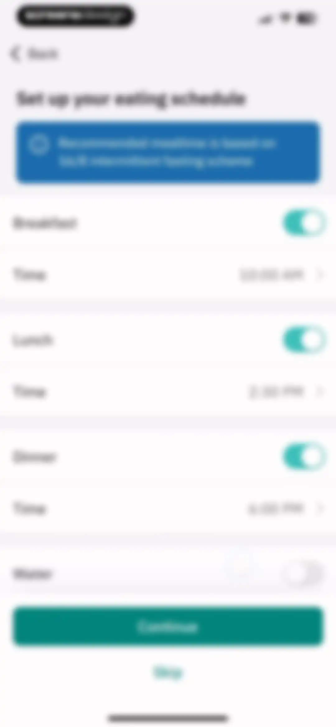 Unimeal: Fasting and Diet screen 38